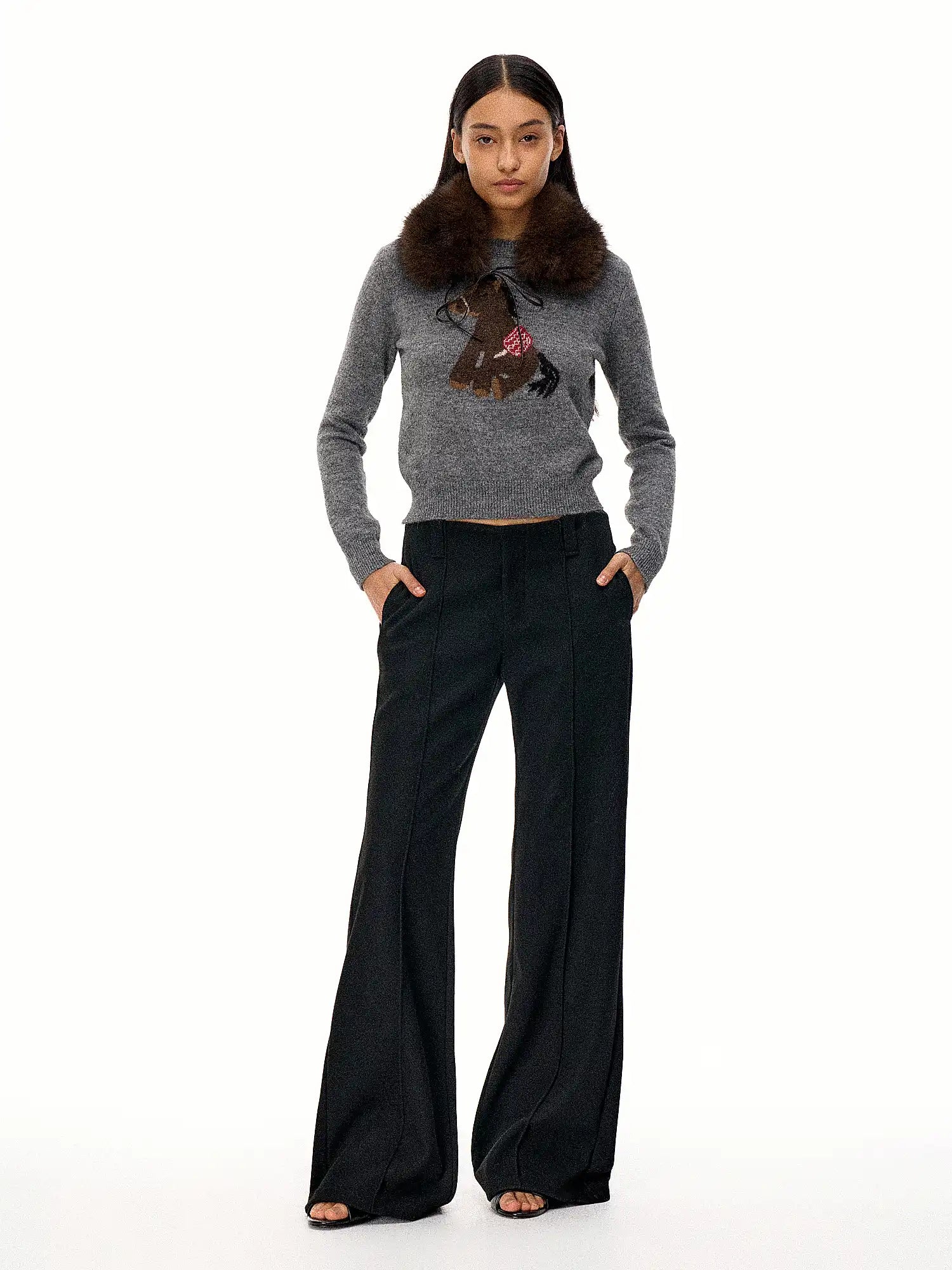 FirstFloor Slightly Flared Casual Suit Trousers | Canton Collective