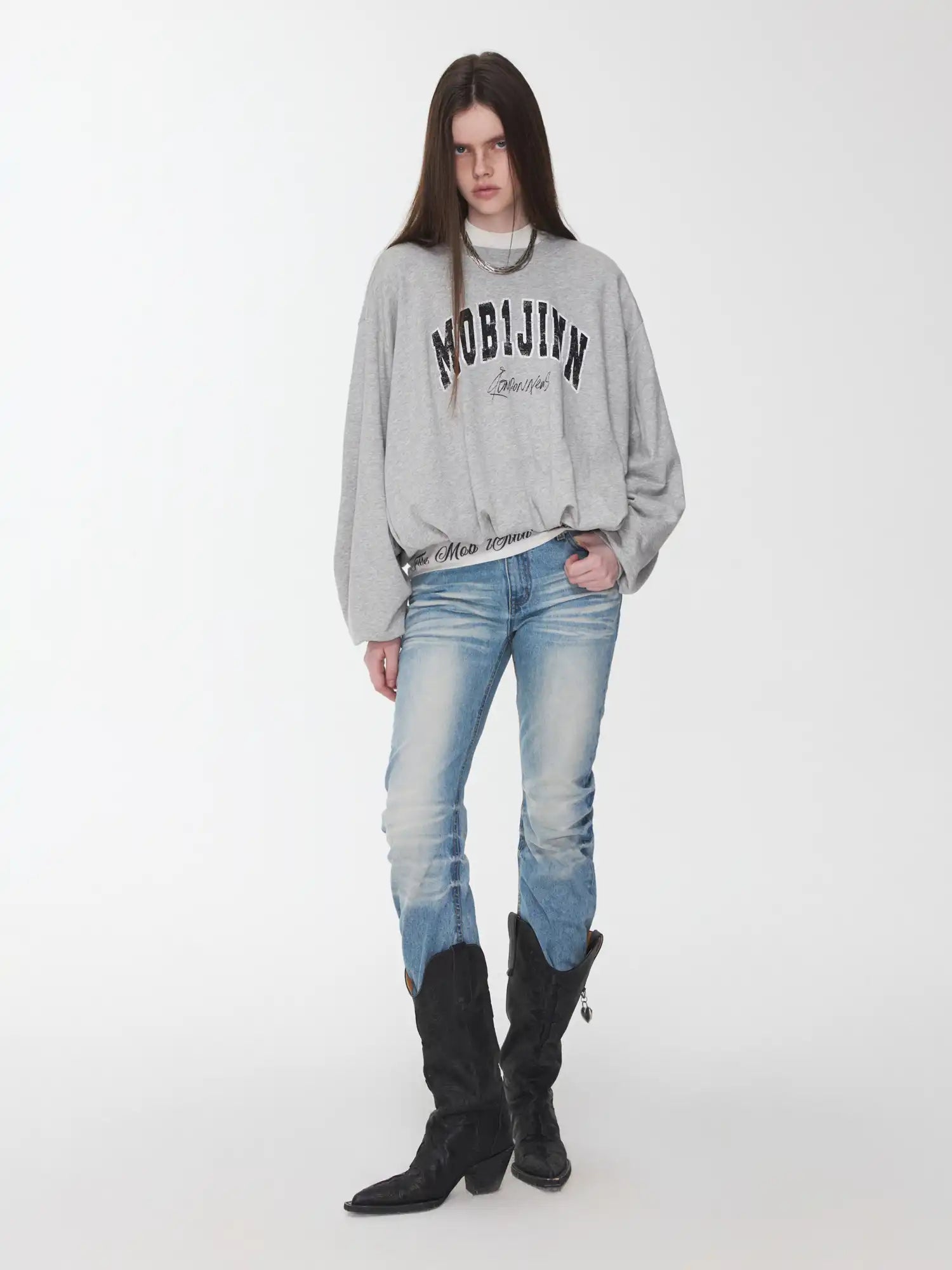 1Jinn Studio Slightly Transparent Lettering Top | Canton Collective