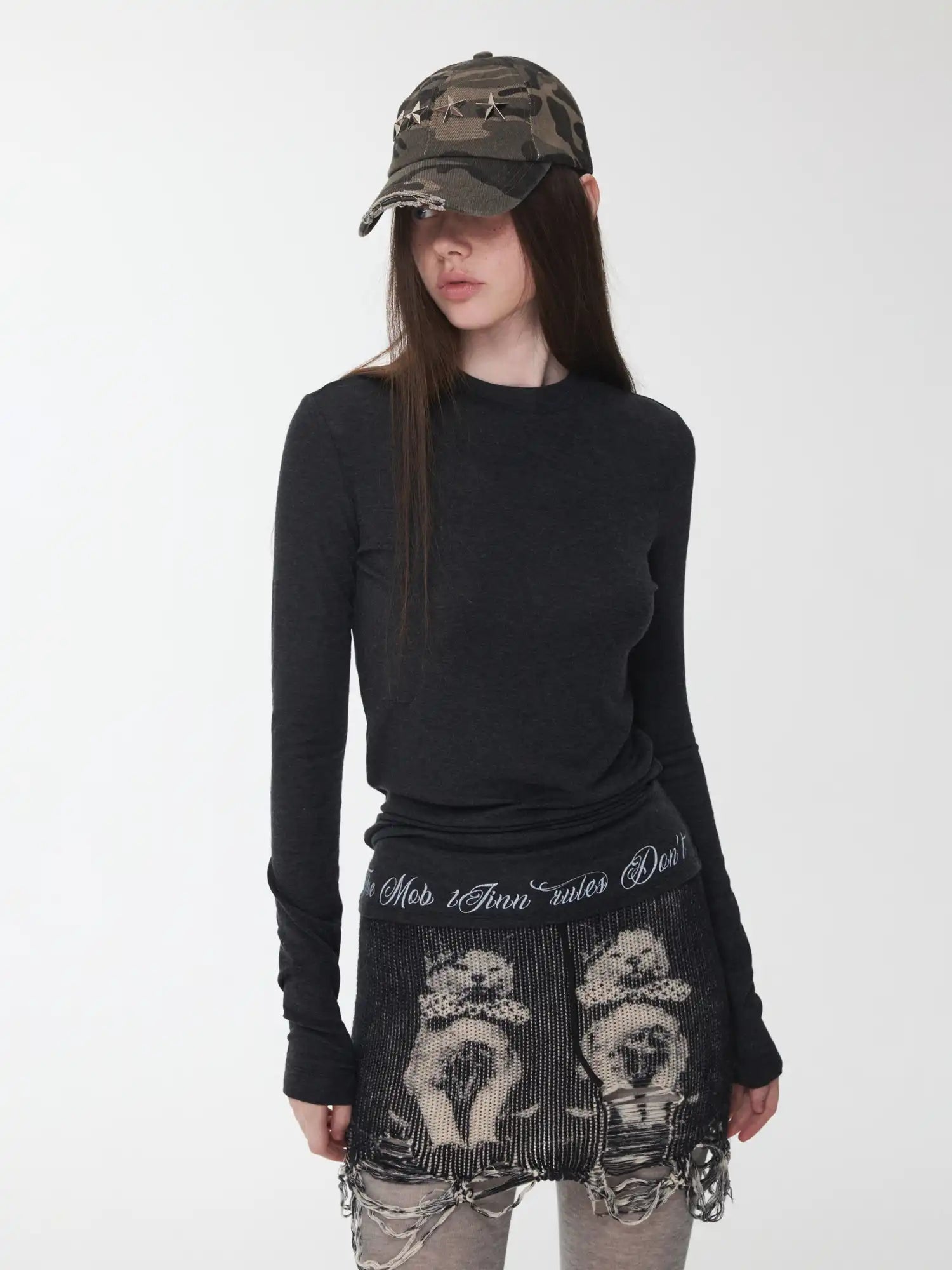 1Jinn Studio Slightly Transparent Lettering Top | Canton Collective