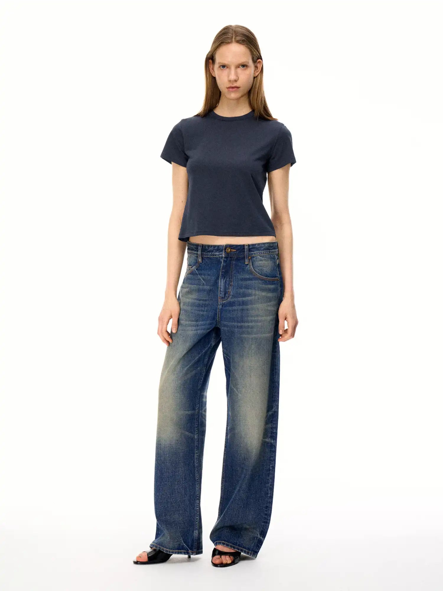 FirstFloor Soft Breathable Linen Blend Basic Boxy Tee in Box Cut | Canton Collective