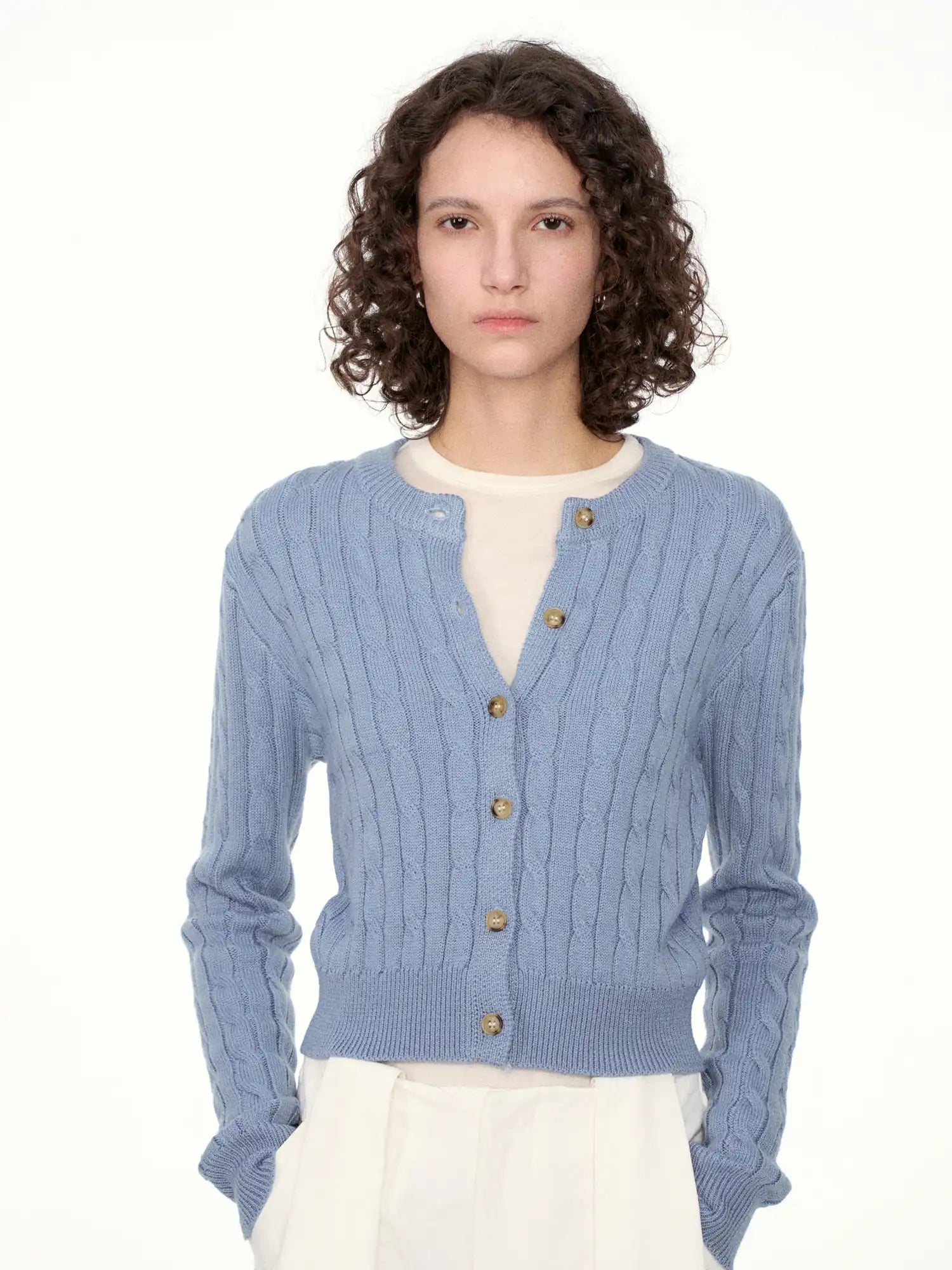 FIRST FLOOR Soft Knit Wool-Cotton Vintage Cardigan | Canton Collective