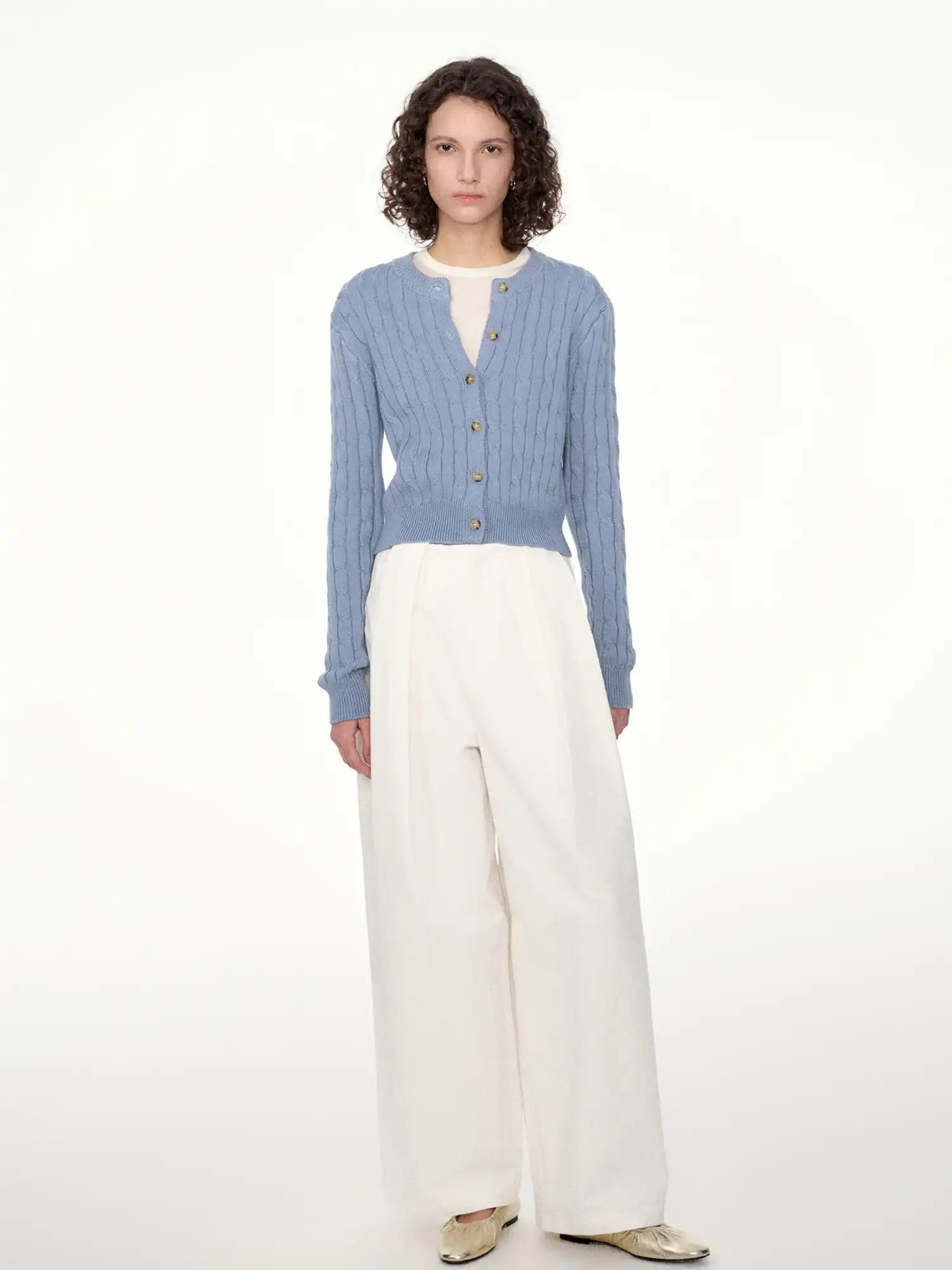 FIRST FLOOR Soft Knit Wool-Cotton Vintage Cardigan | Canton Collective