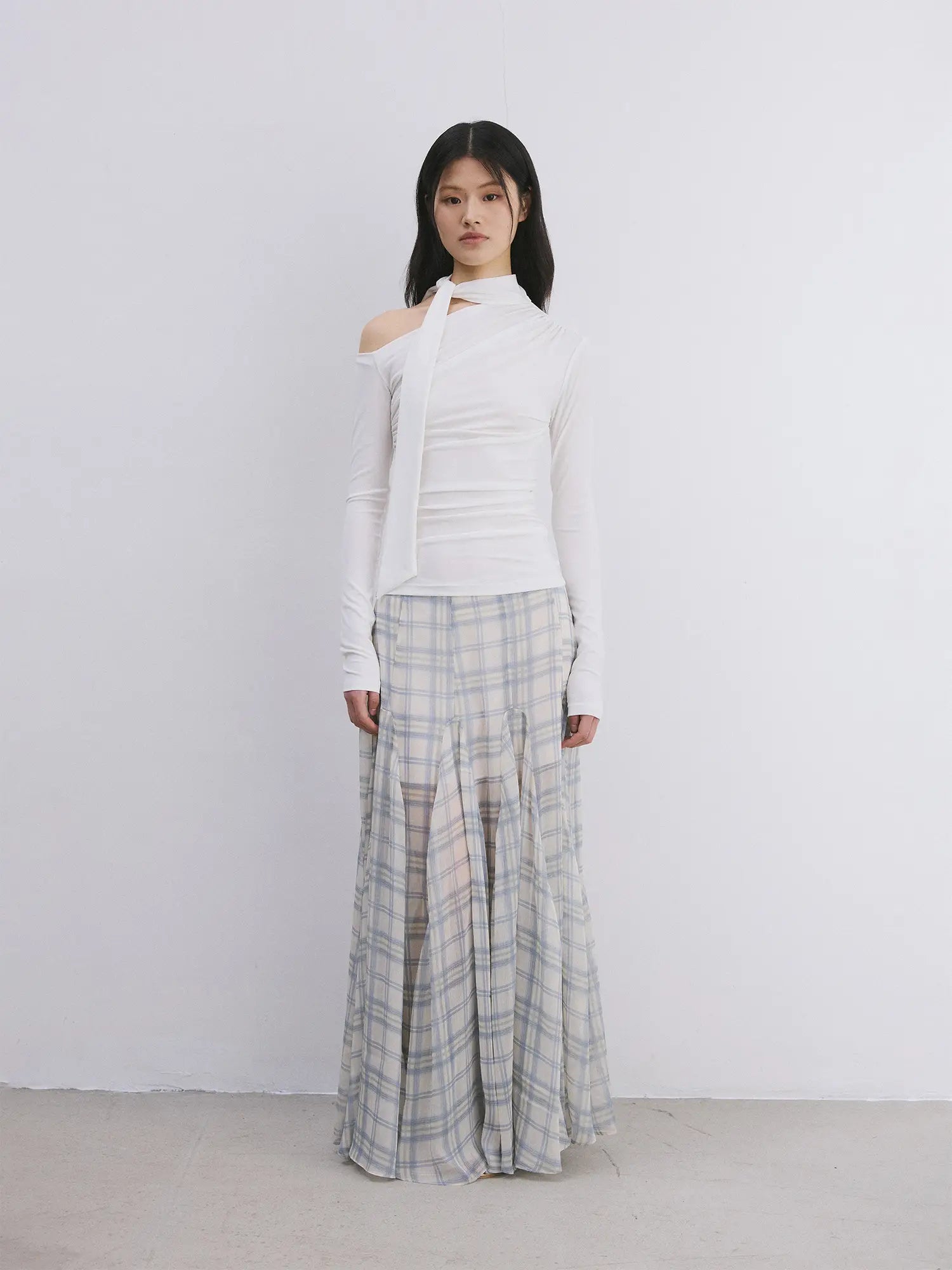 FIRST FLOOR Soft Plaid Maxi Skirt | Canton Collective