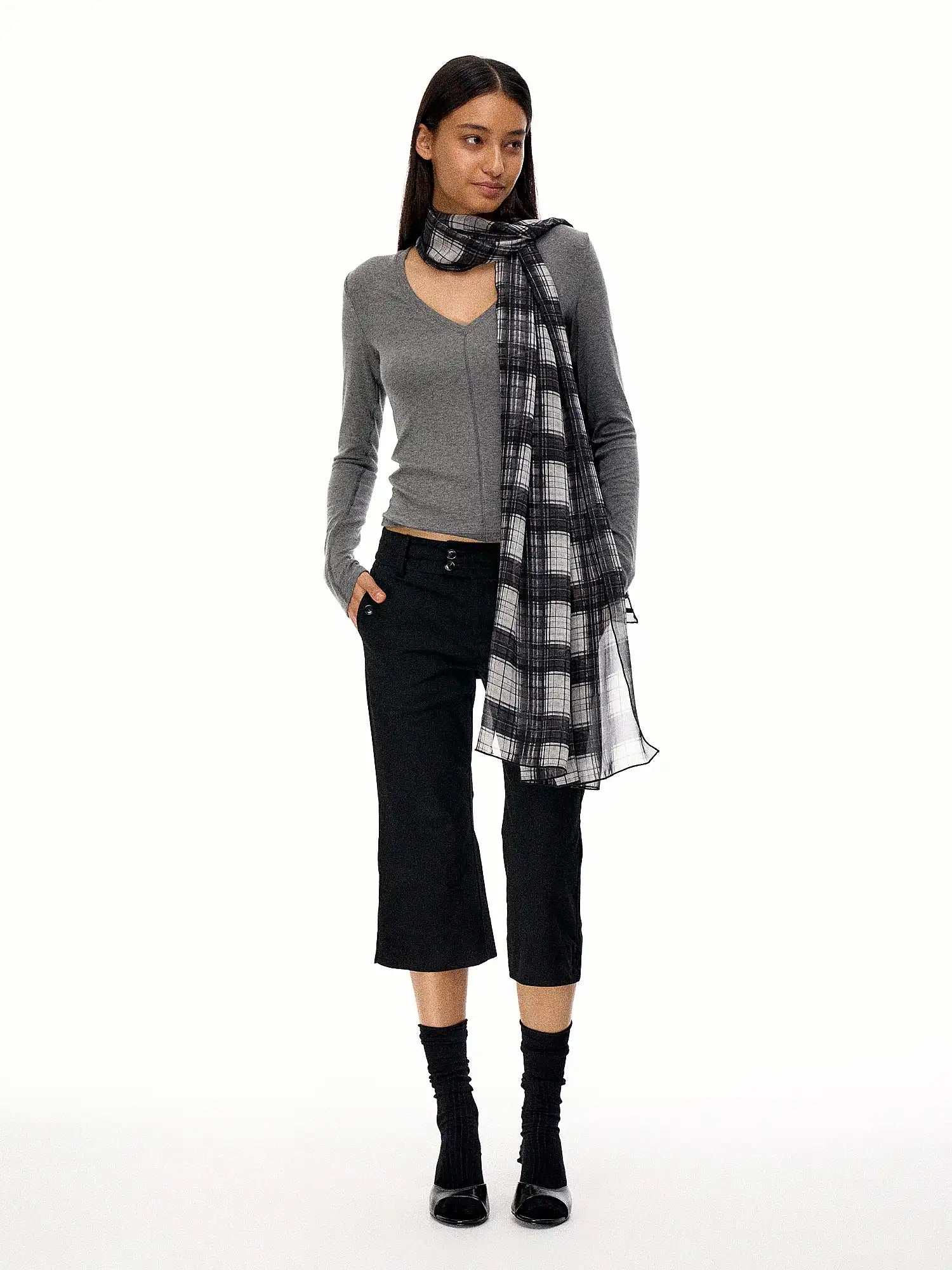 FirstFloor Soft Touch Slim Fit V-Neck Top | Canton Collective