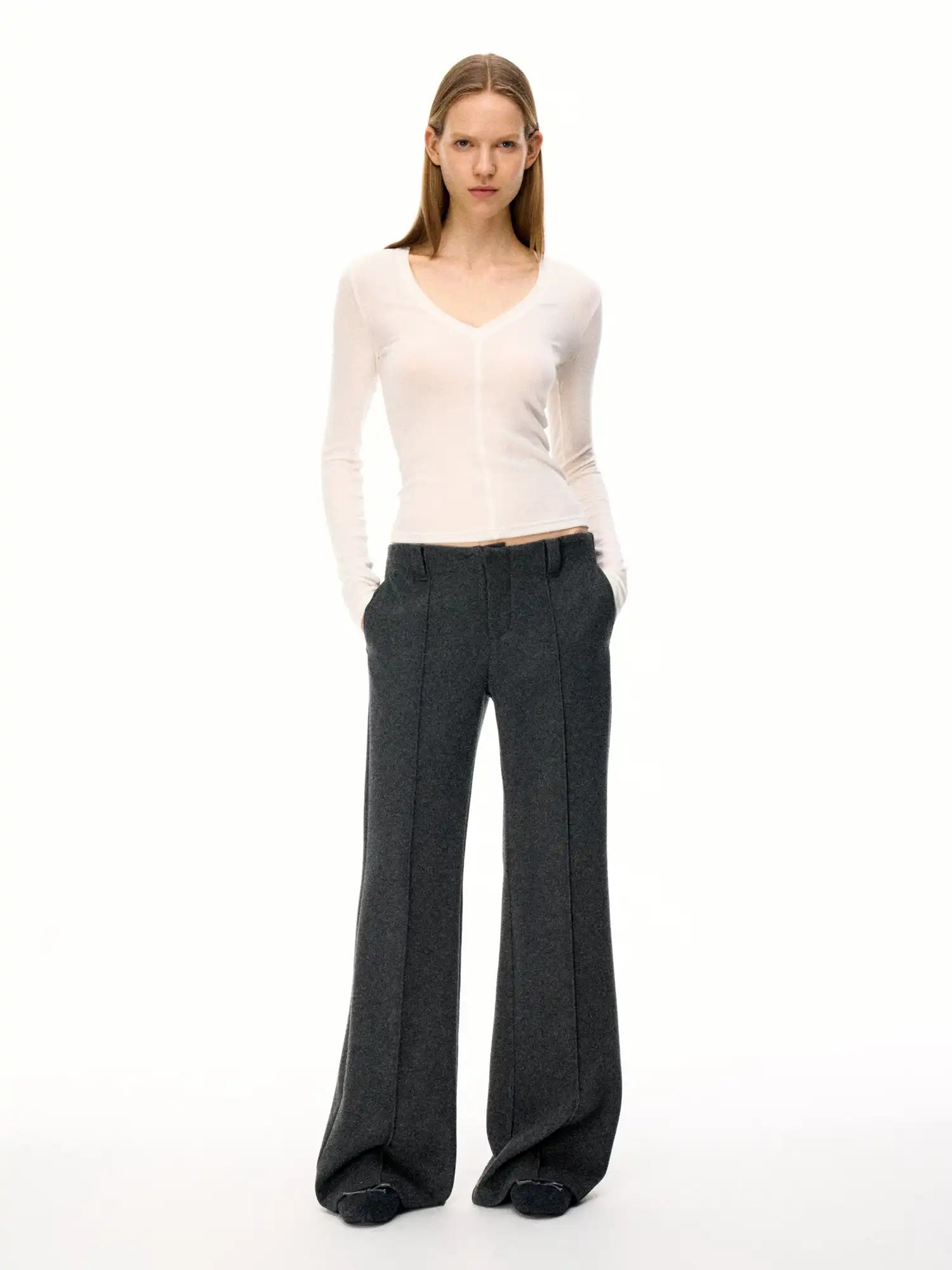 FirstFloor Soft Touch Slim Fit V-Neck Top | Canton Collective