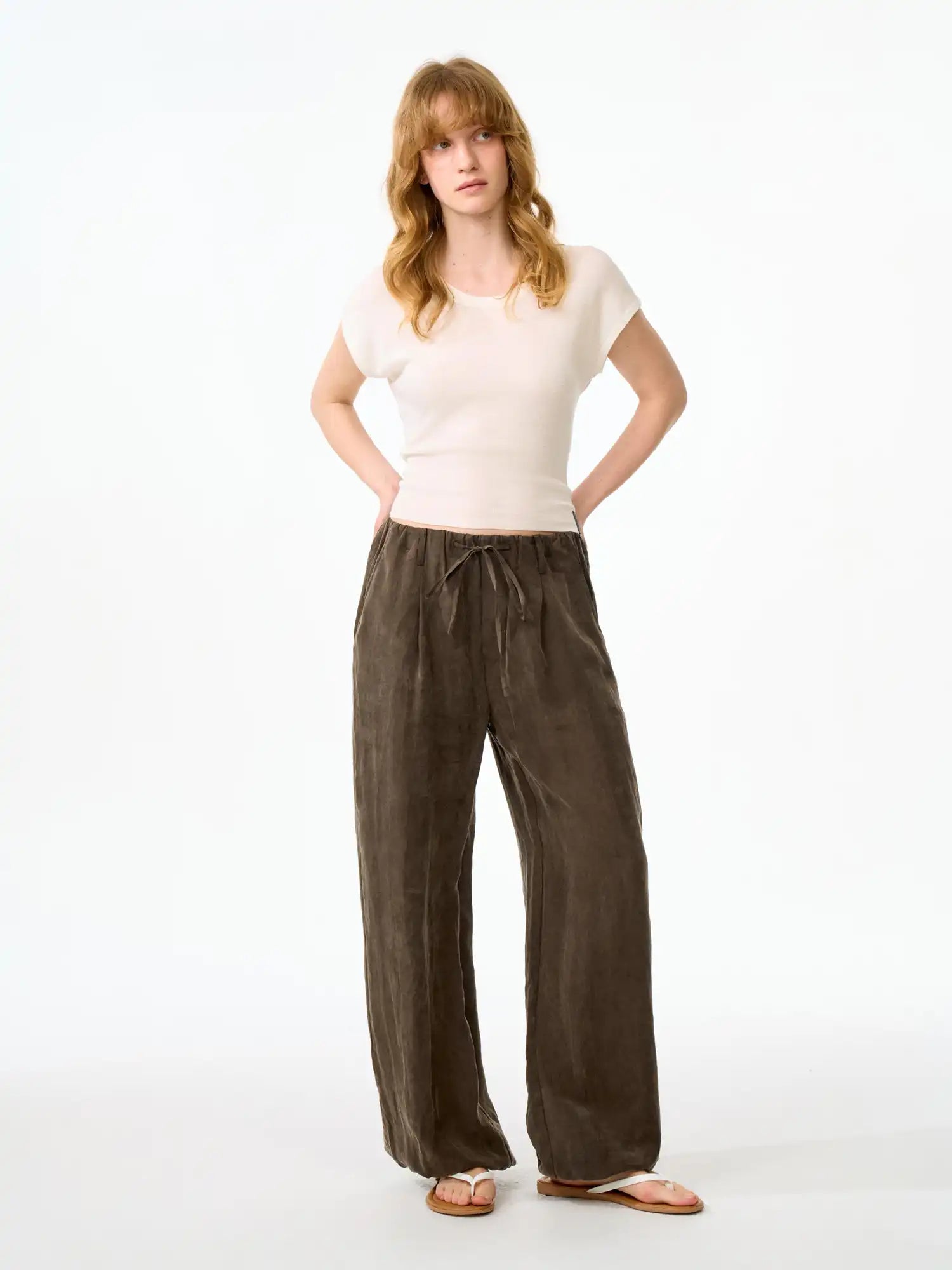 FirstFloor Soft Washed Tencel Balloon Pants | Canton Collective