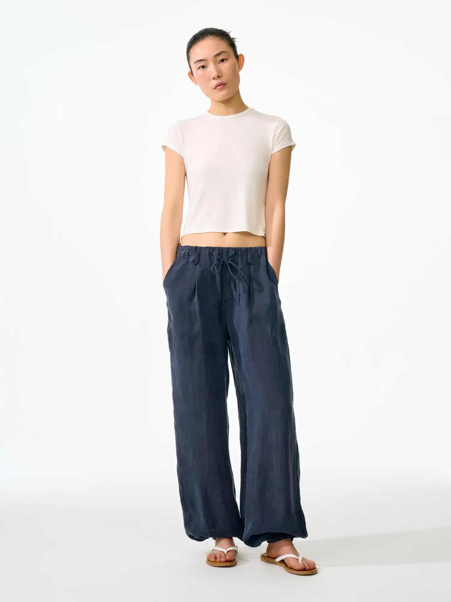 FirstFloor Soft Washed Tencel Balloon Pants | Canton Collective