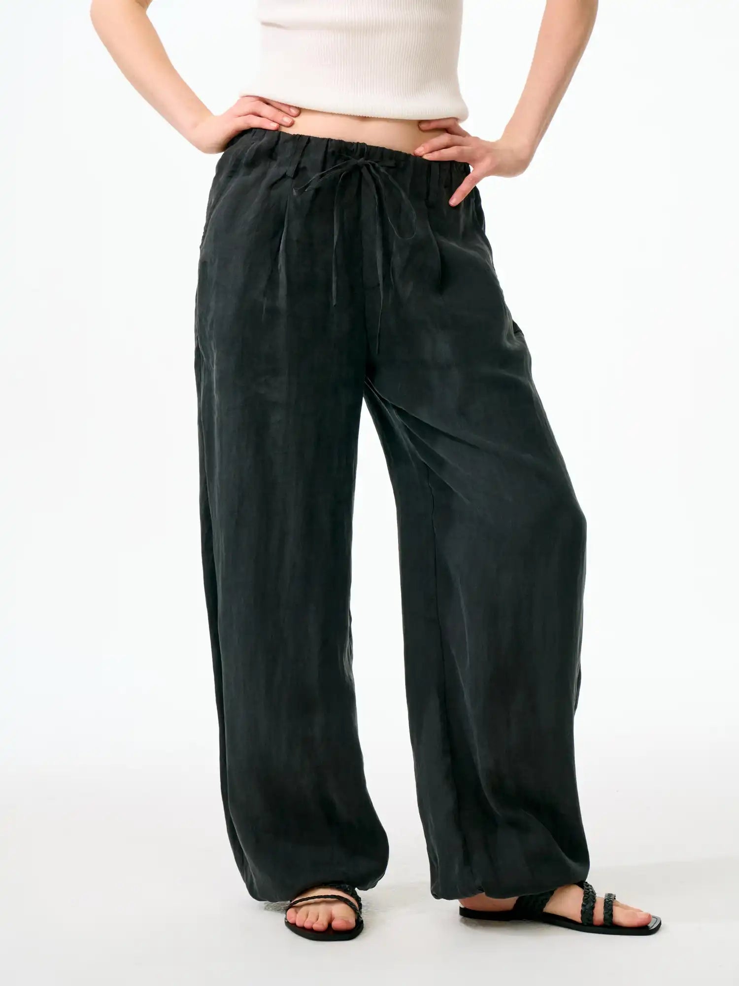 FirstFloor Soft Washed Tencel Balloon Pants | Canton Collective