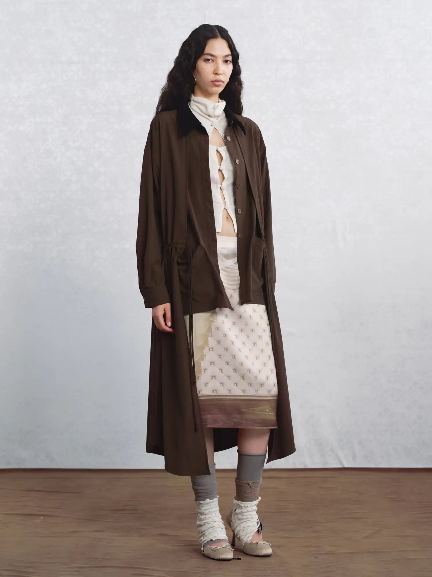 I'M STILL IN Straight Cut Pattern Skirt | Canton Collective