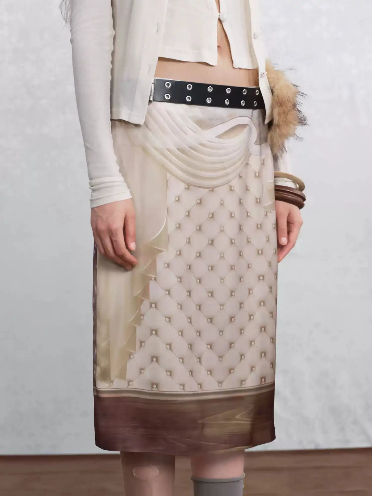 I'M STILL IN Straight Cut Pattern Skirt | Canton Collective