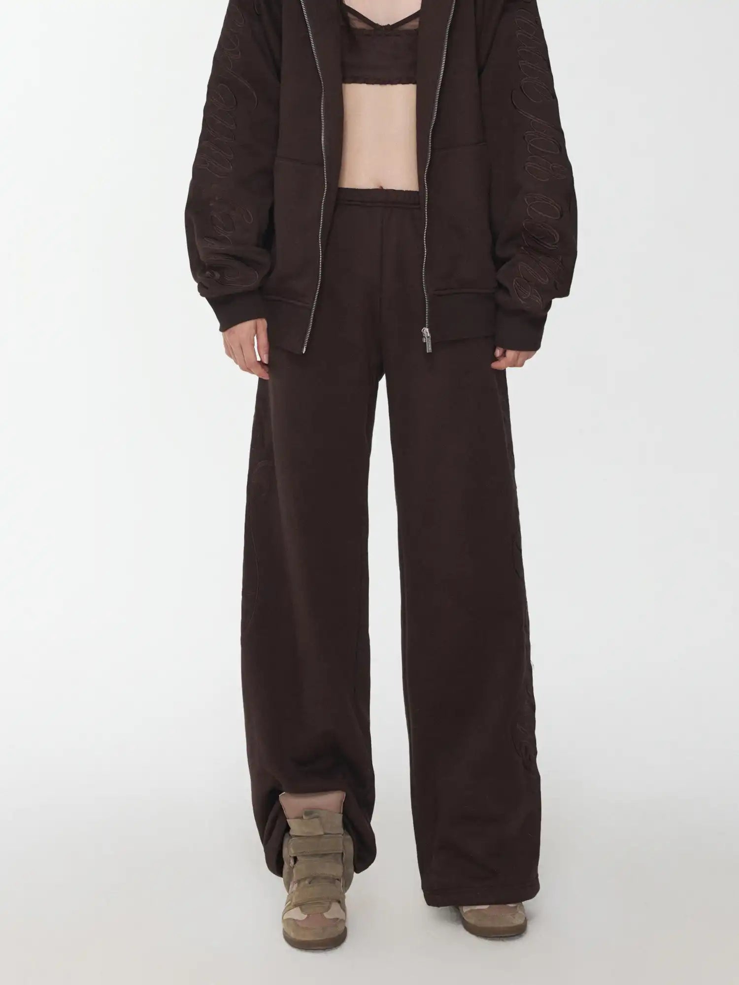 1Jinn Studio Street-Style Embroidered Sweatpants | Canton Collective