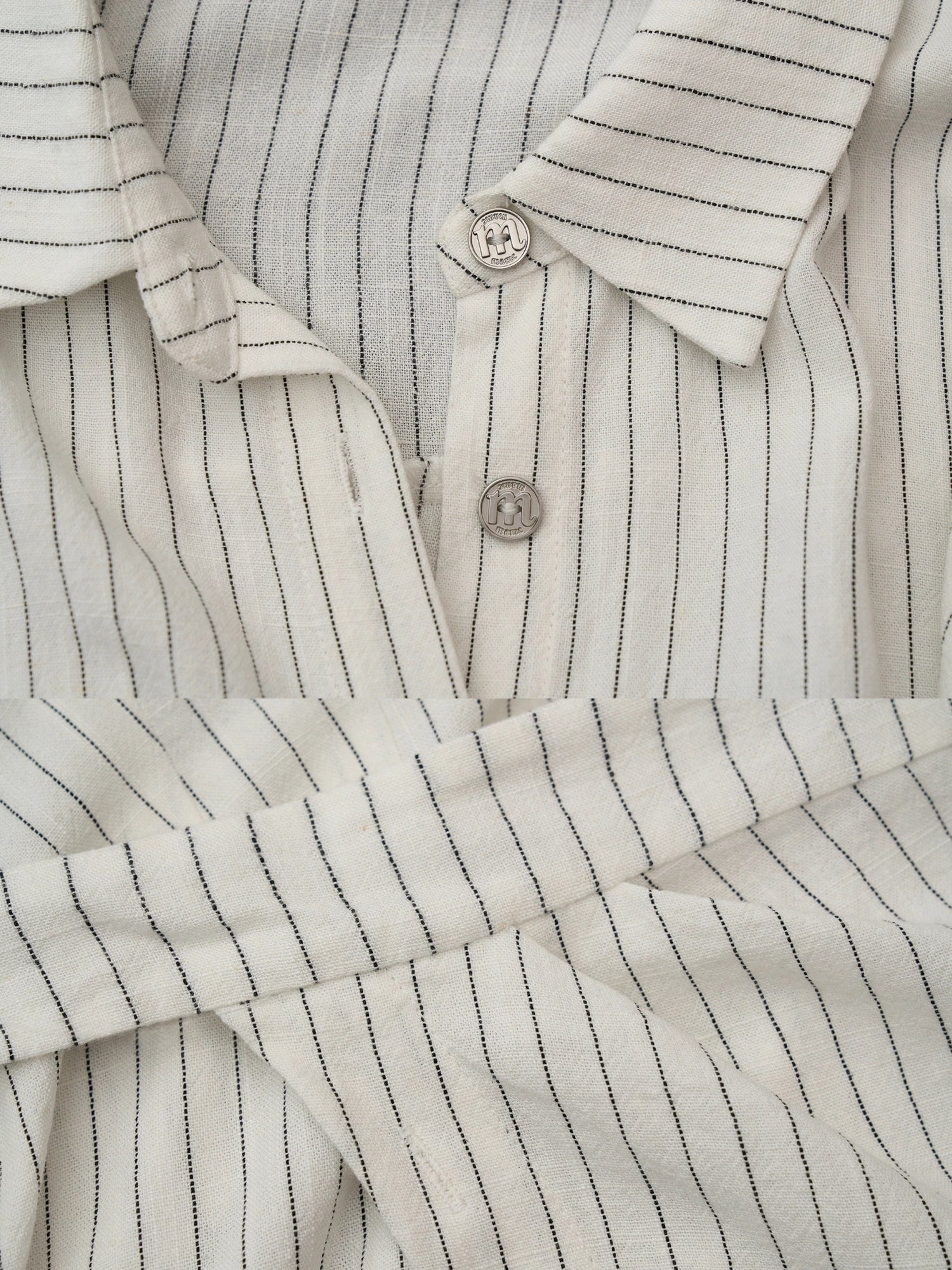 MAMC Striped Longline Tie-Waist Y2K Shirt | Canton Collective