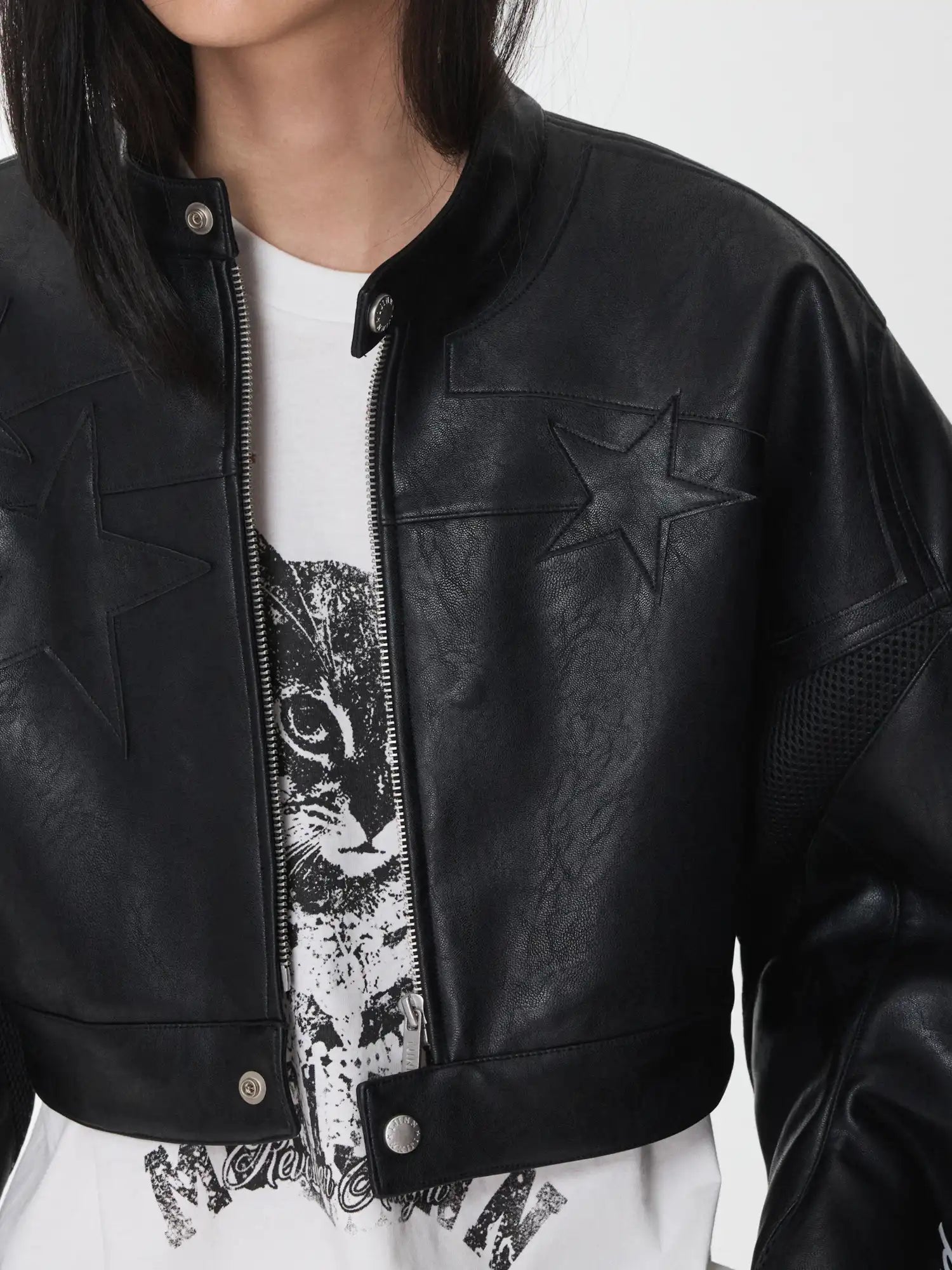 1Jinn Studio Structured Moto Crop Jacket | Canton Collective