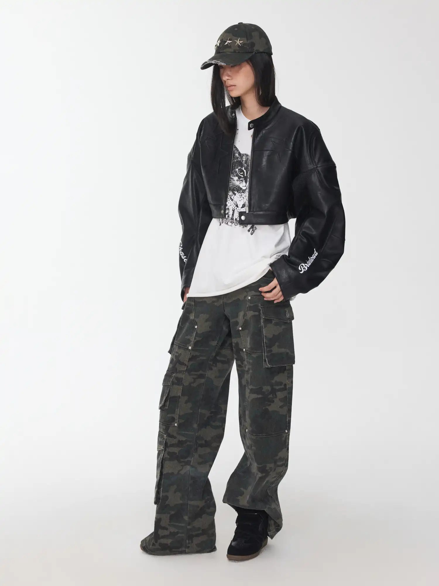 1Jinn Studio Structured Moto Crop Jacket | Canton Collective