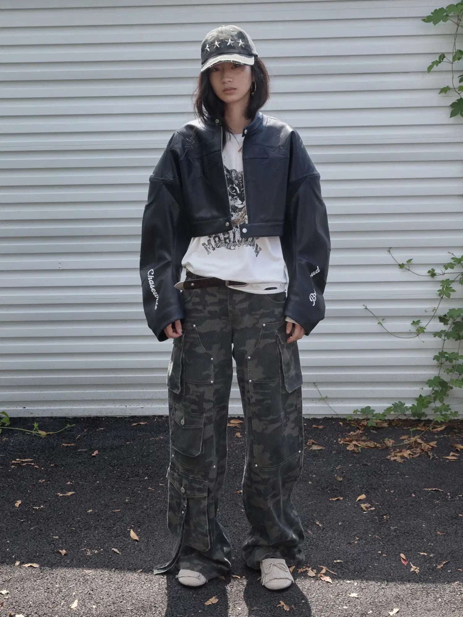 1Jinn Studio Structured Moto Crop Jacket | Canton Collective