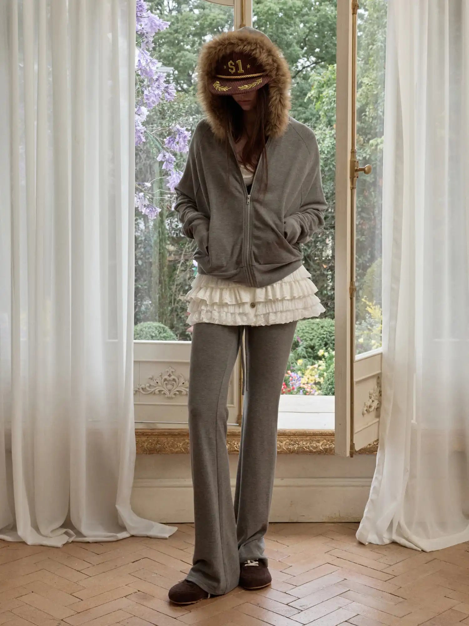 1Jinn Studio Studded Waistband Slight Flare Leggings | Canton Collective