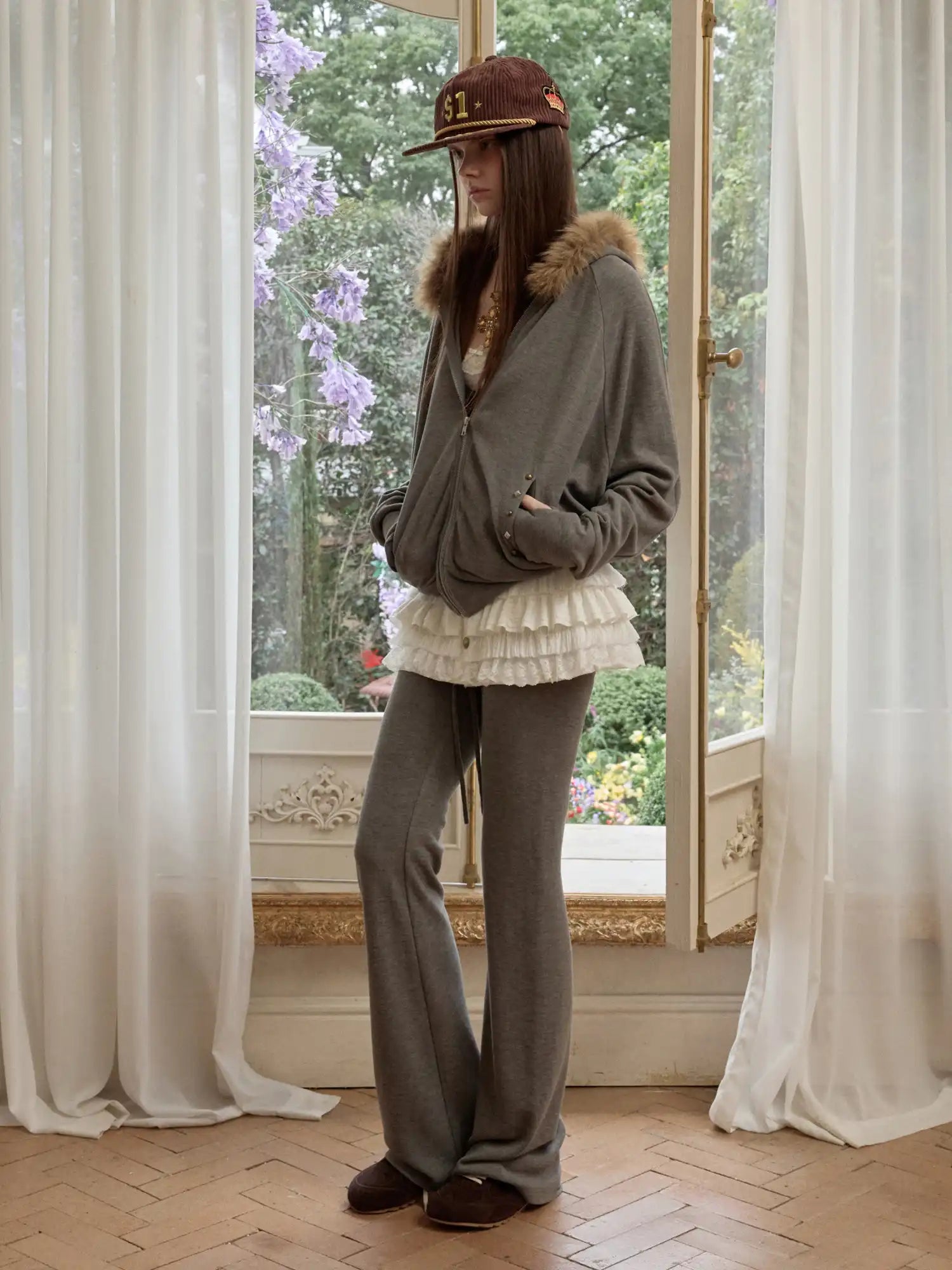 1Jinn Studio Studded Waistband Slight Flare Leggings | Canton Collective