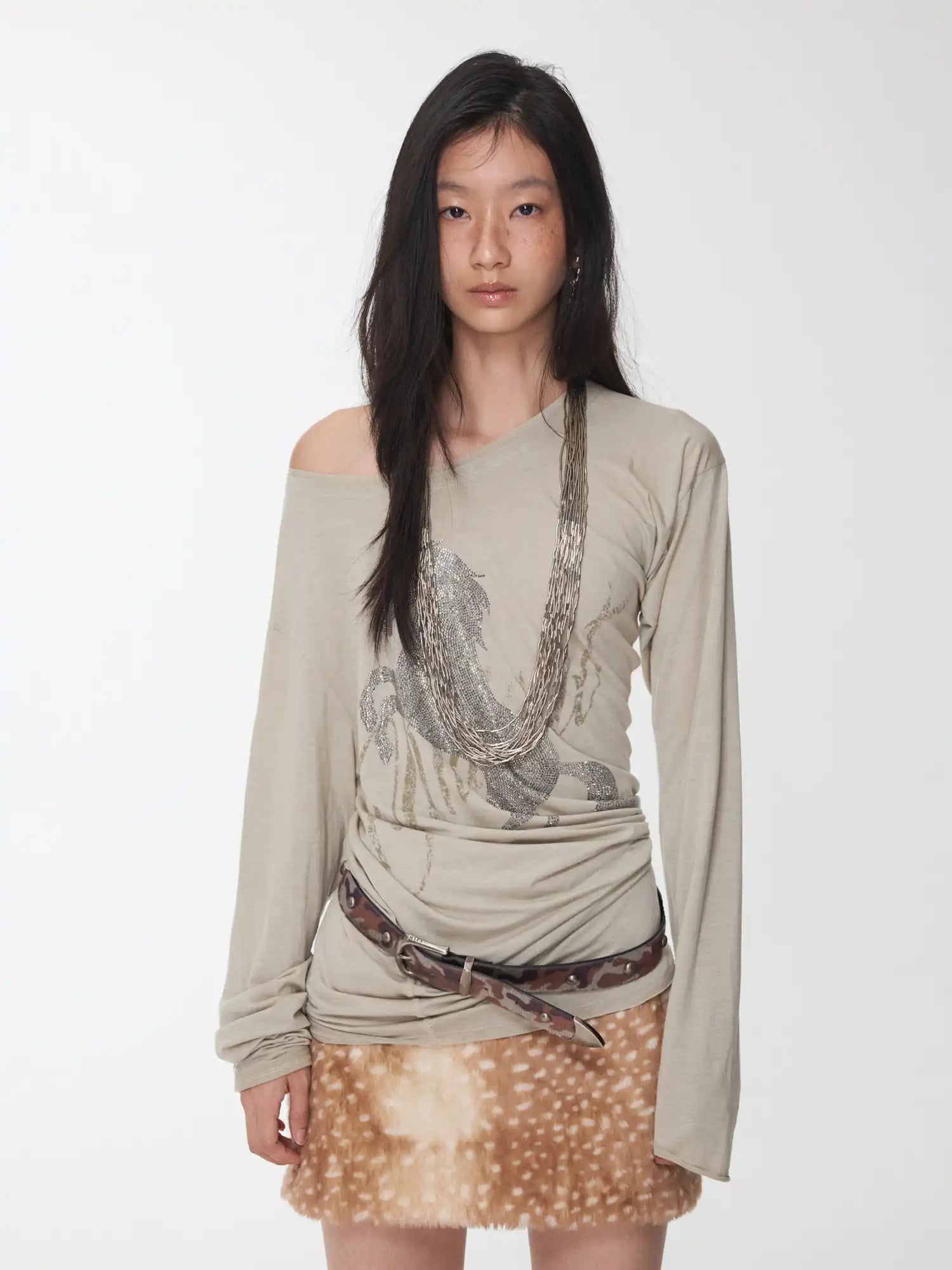 1Jinn Studio Studded off-shoulder Top | Canton Collective