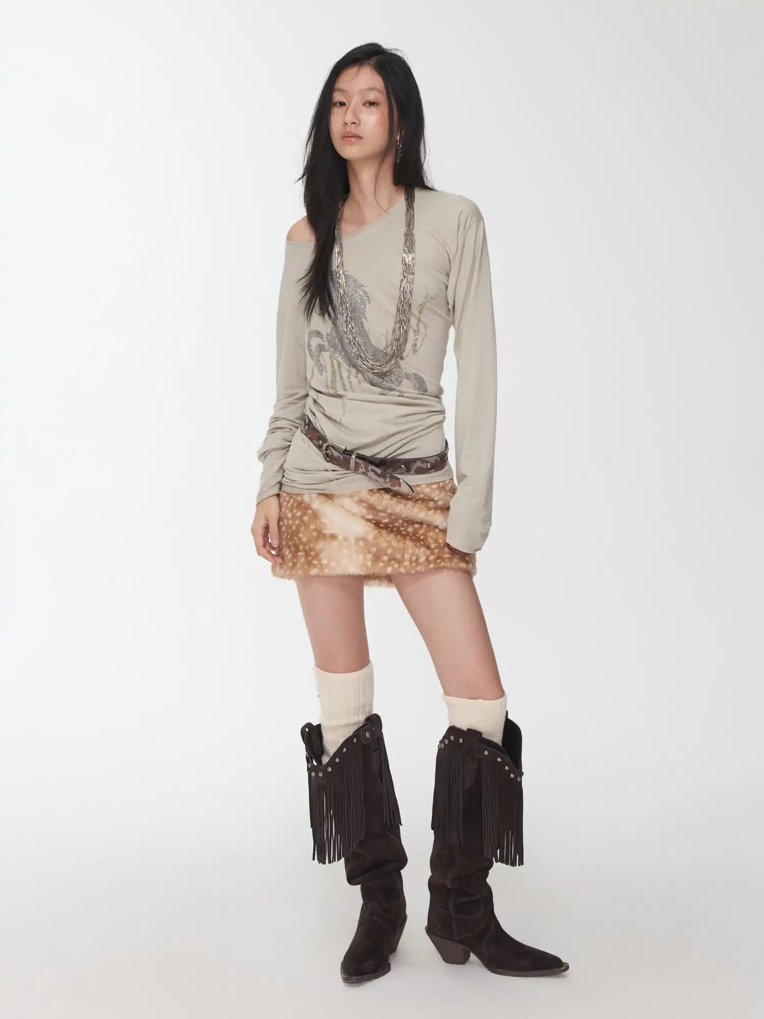 1Jinn Studio Studded off-shoulder Top | Canton Collective