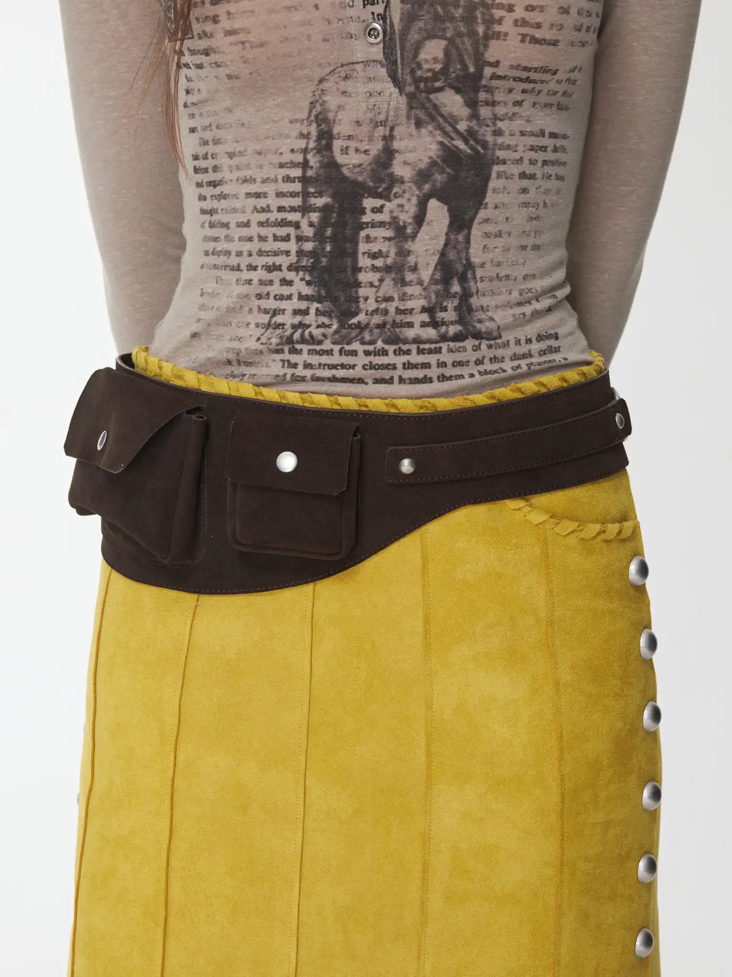 1Jinn Studio Suede Multi-Pocket Waist Bag | Canton Collective