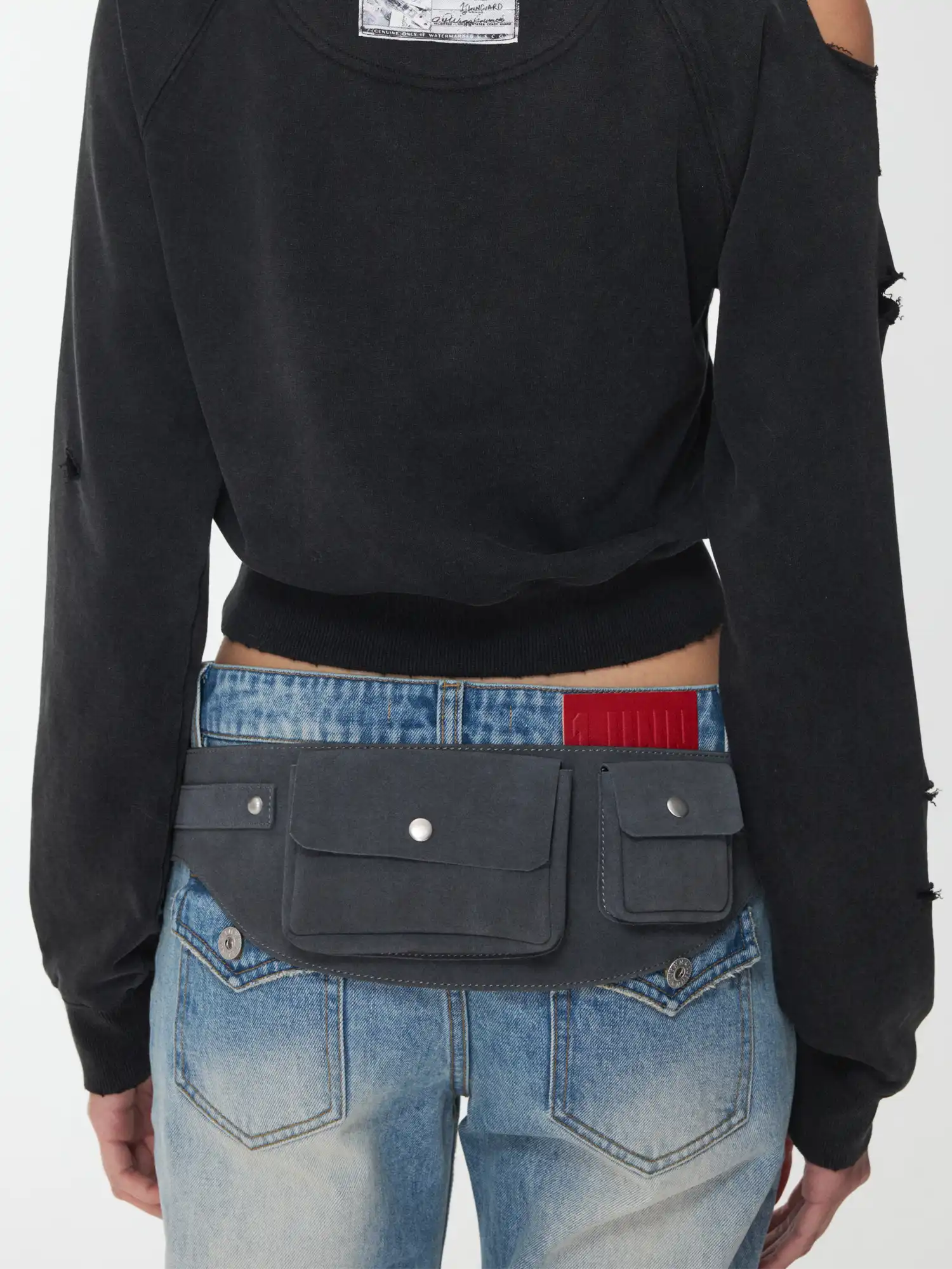1Jinn Studio Suede Multi-Pocket Waist Bag | Canton Collective