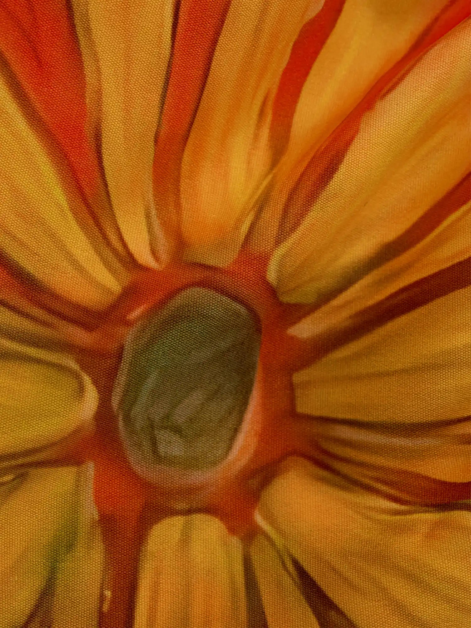 MAMC Tangerine Orange Floral Babydoll Halter Top | Canton Collective