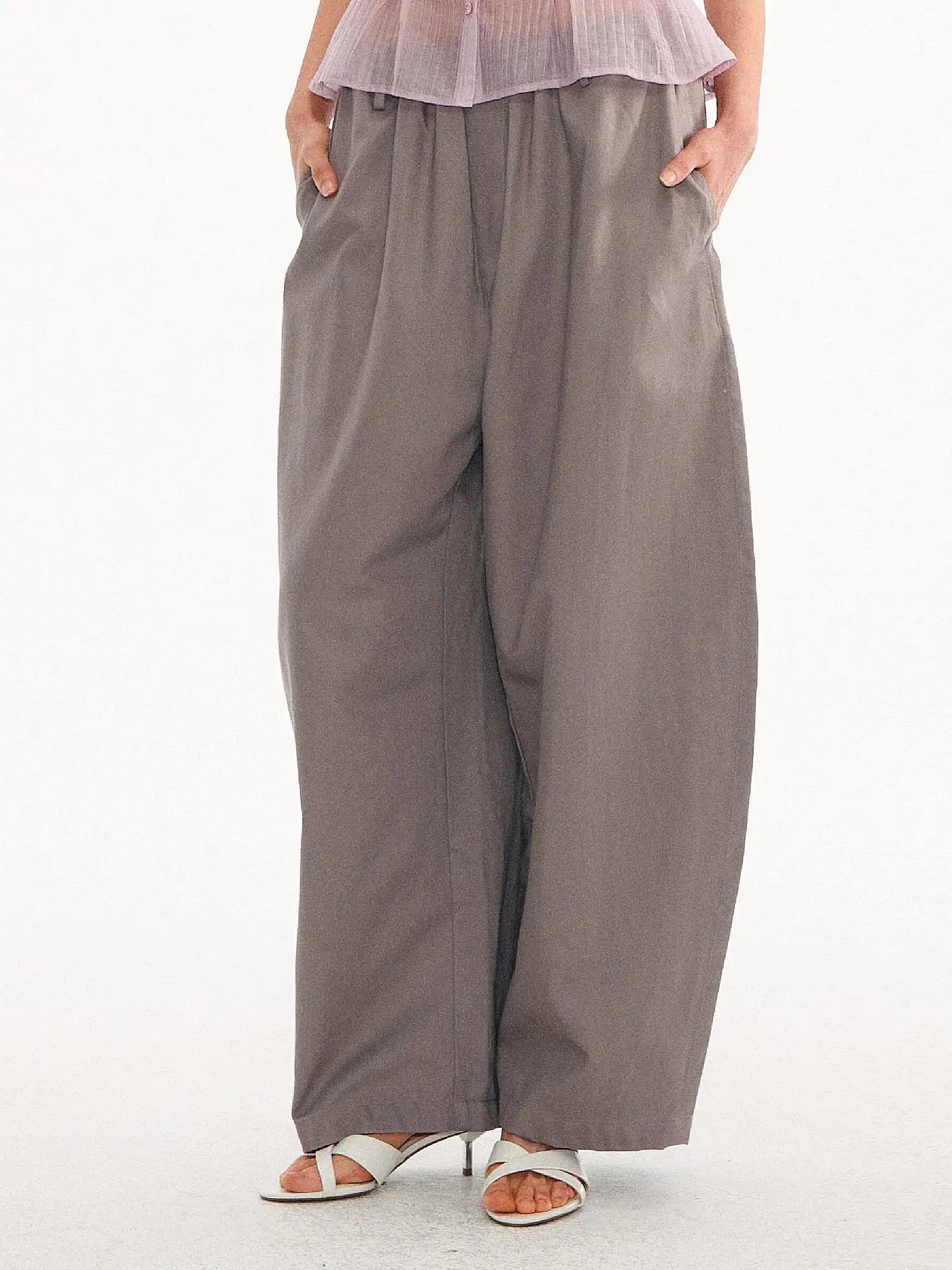 Muse Naps Tencel-Cotton Pleated Barrel Pants | Canton Collective
