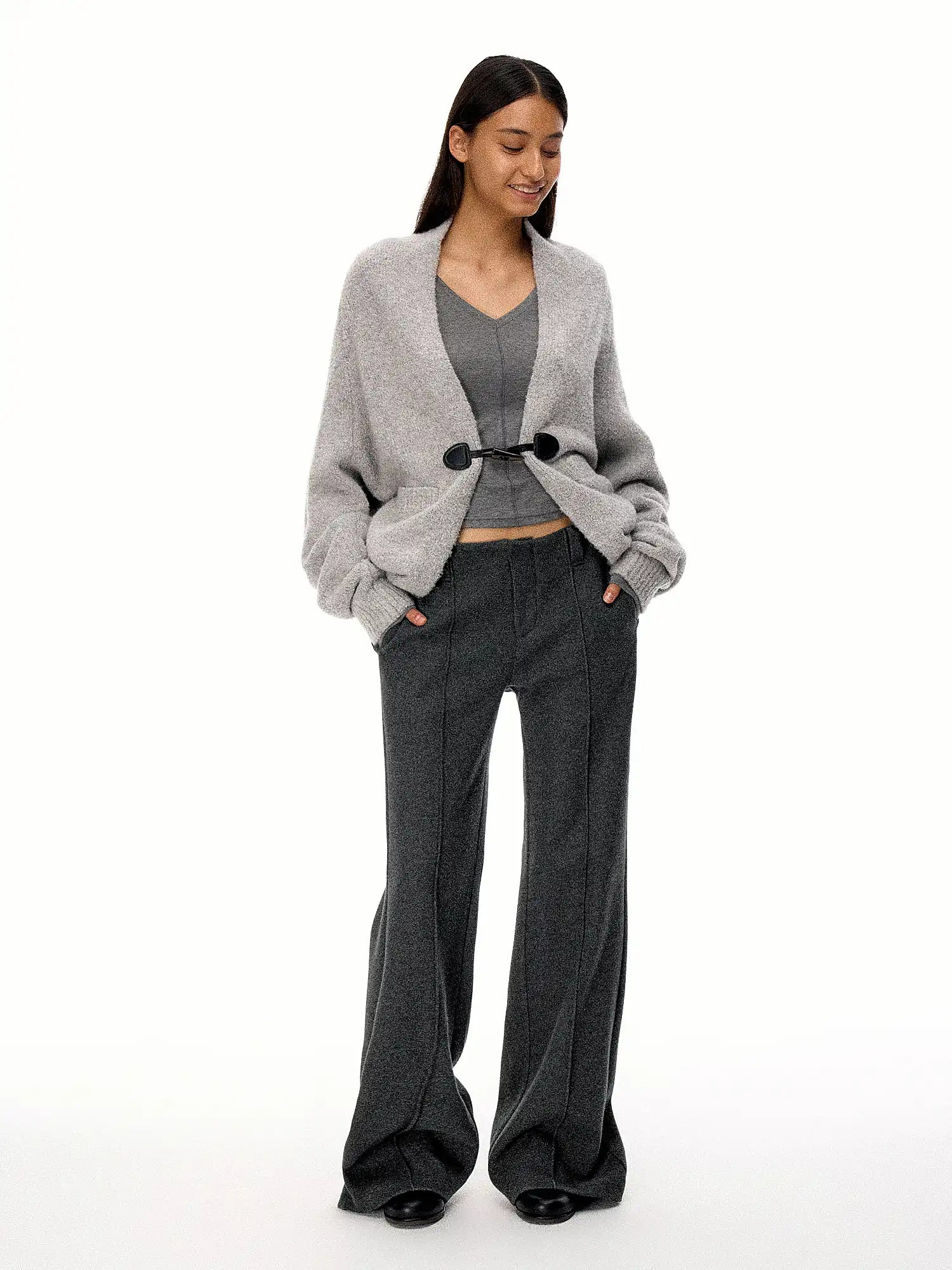 FirstFloor Terry Fleece Batwing Sleeve Cardigan Coat | Canton Collective