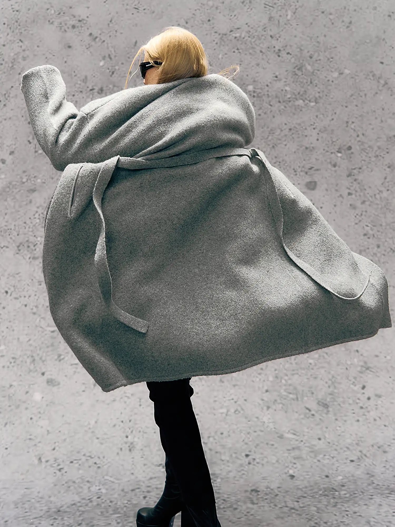 Deleteex Texture Knit Robe Coat | Canton Collective
