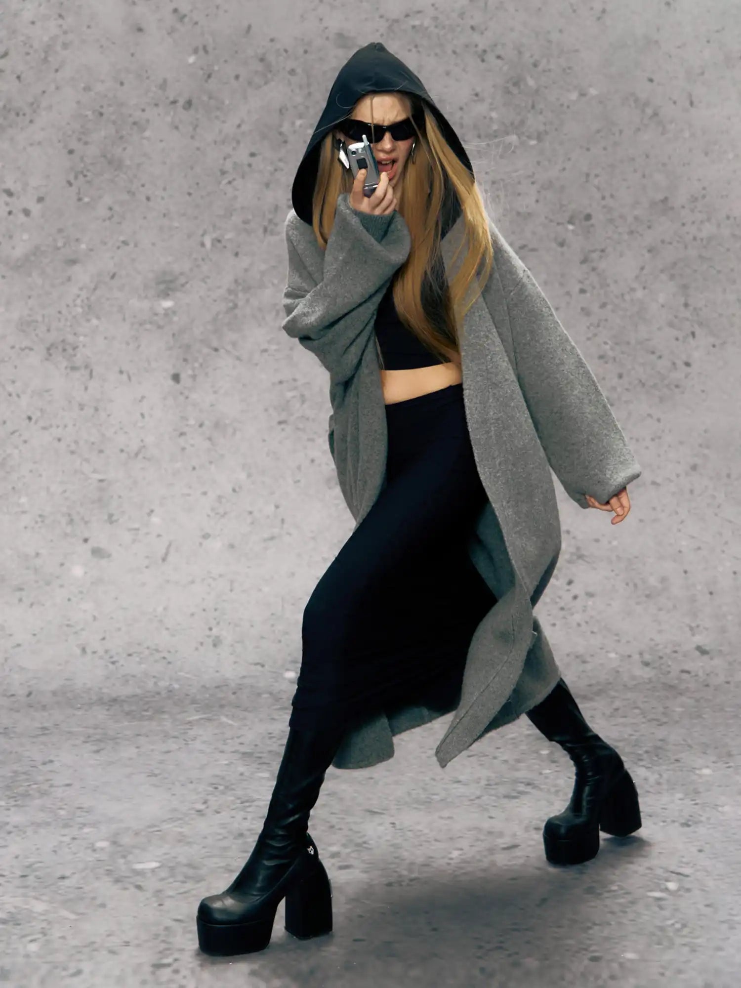 Deleteex Texture Knit Robe Coat | Canton Collective