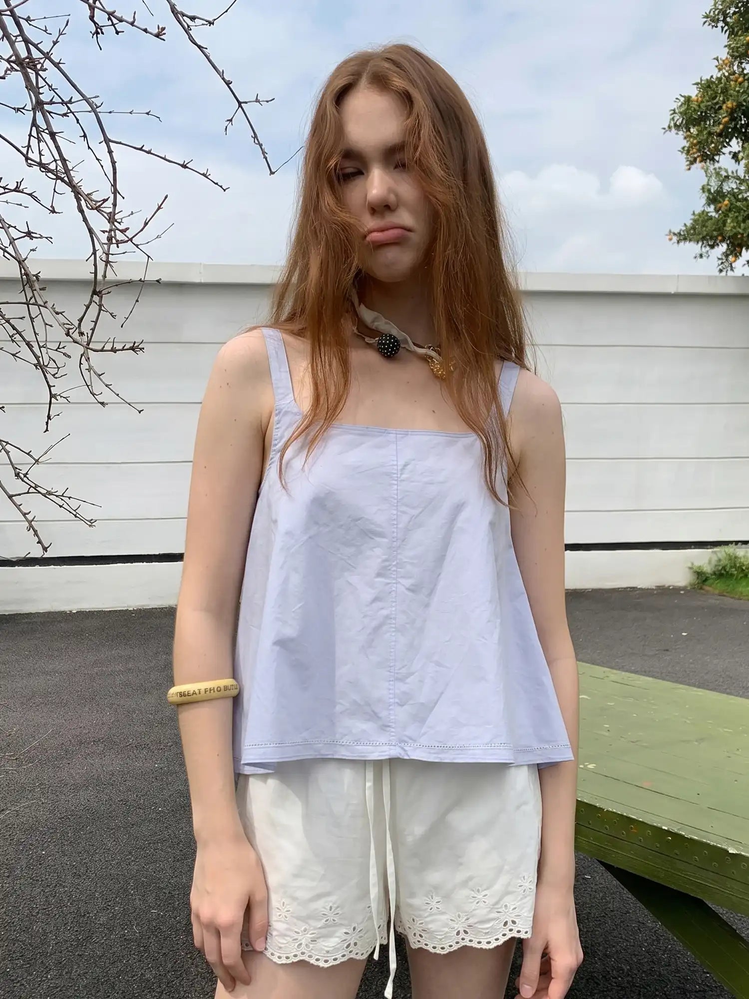 CantonCollective Design Tie-Back Cotton Camisole Tank | Canton Collective