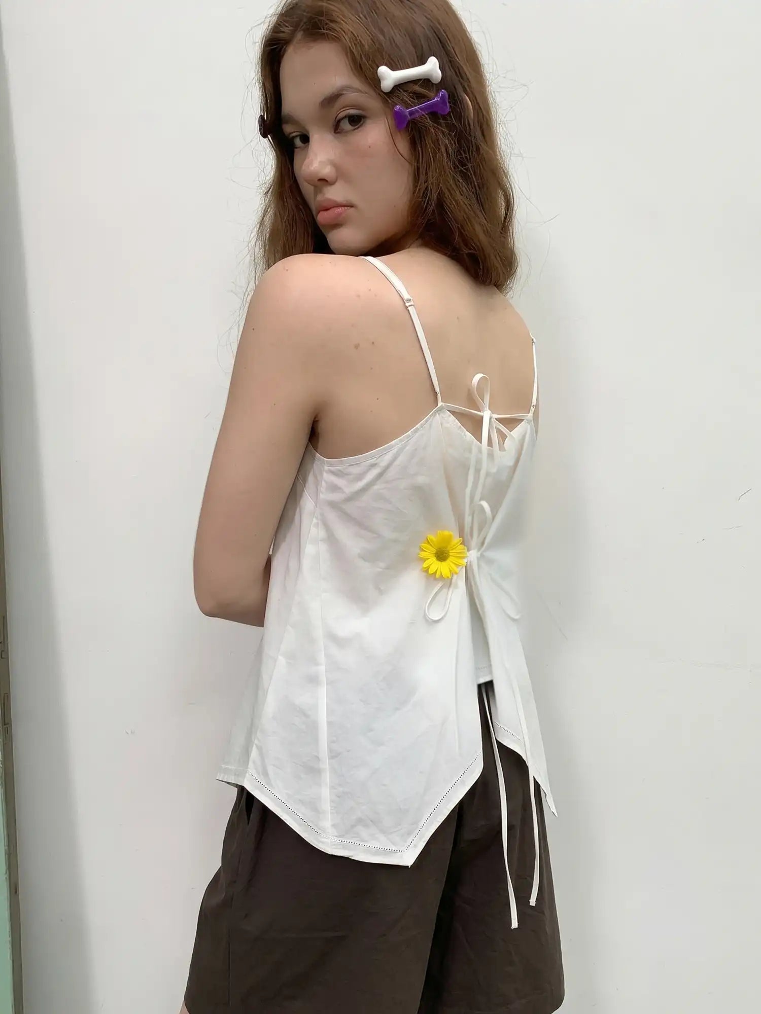 CantonCollective Design Tie-Back Cotton Camisole Tank | Canton Collective