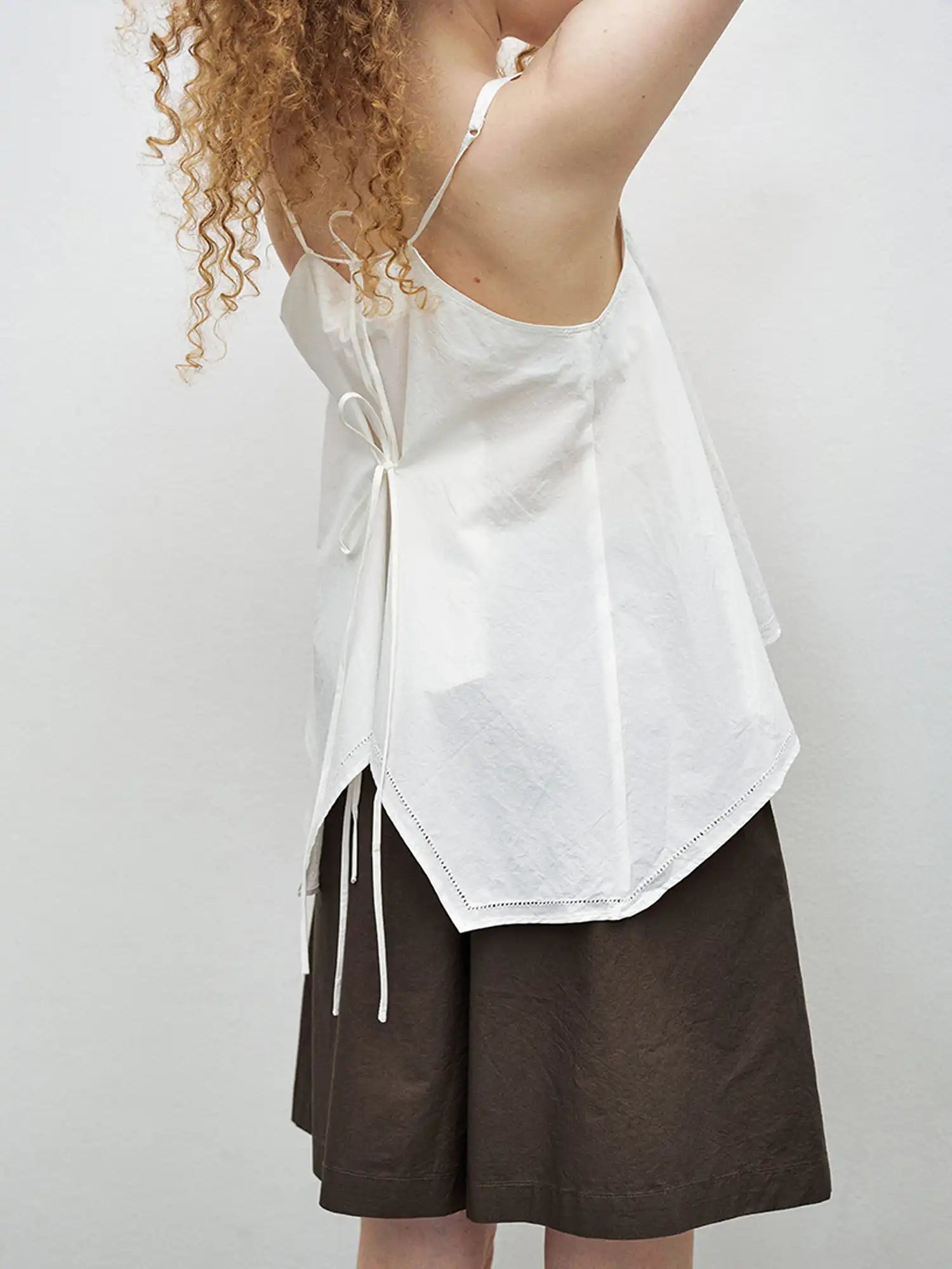 CantonCollective Design Tie-Back Cotton Camisole Tank | Canton Collective