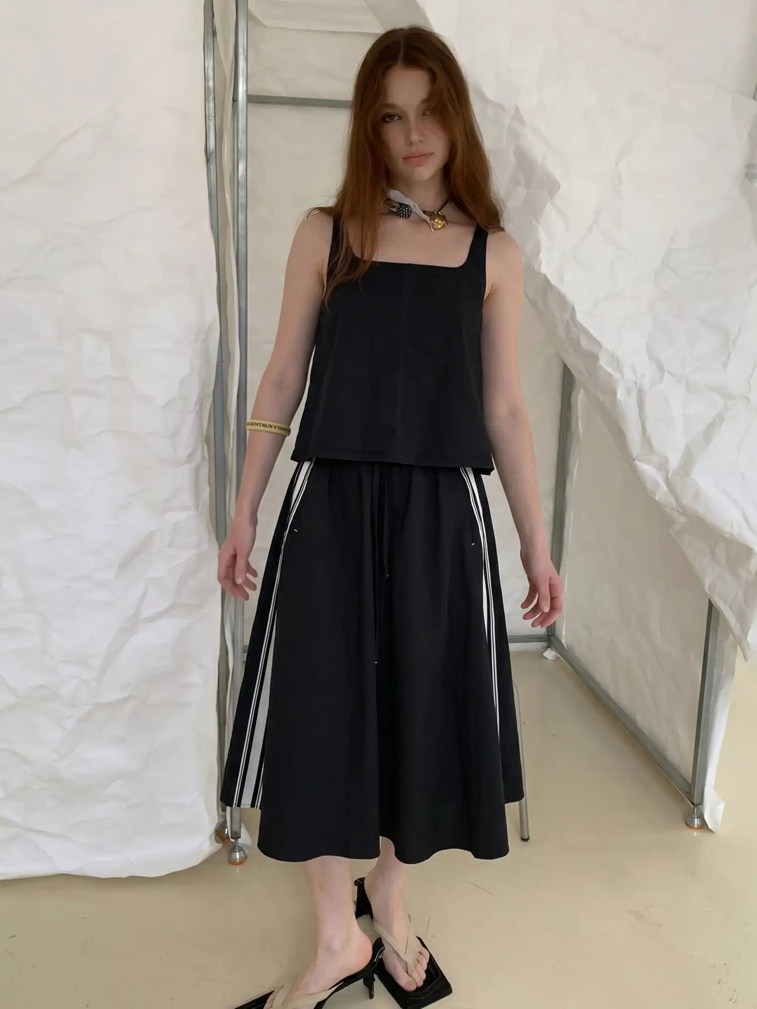 CantonCollective Design Tie-Back Cotton Camisole Tank | Canton Collective