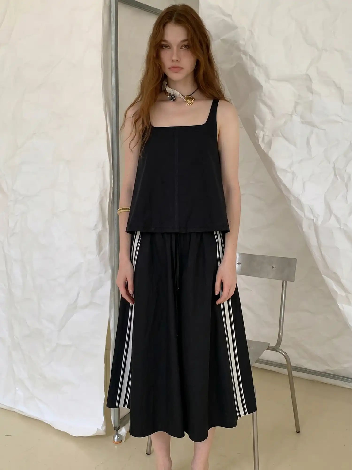 CantonCollective Design Tie-Back Cotton Camisole Tank | Canton Collective