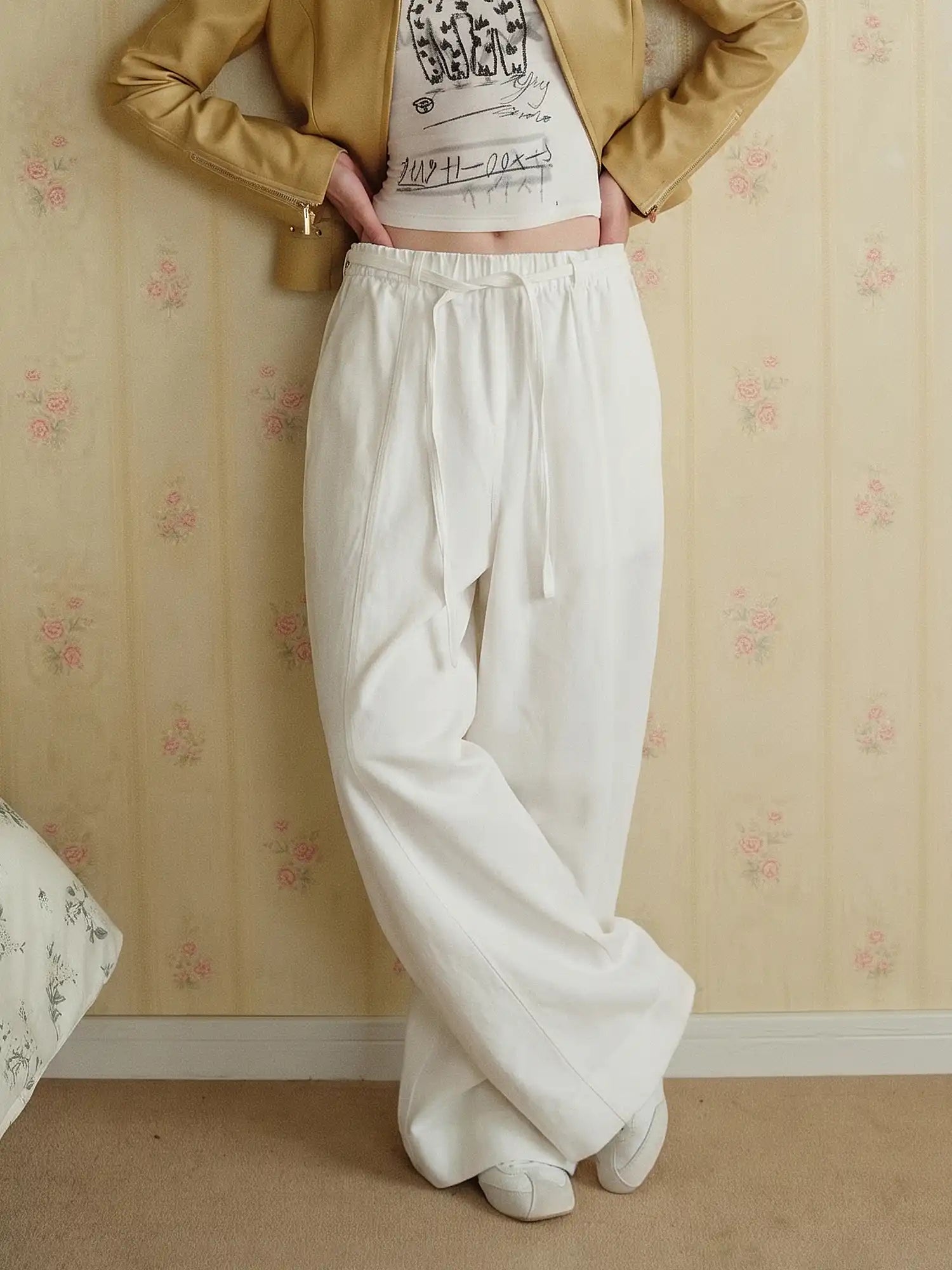 CantonCollective Design Tie-Front Oversized Balloon Pants | Canton Collective
