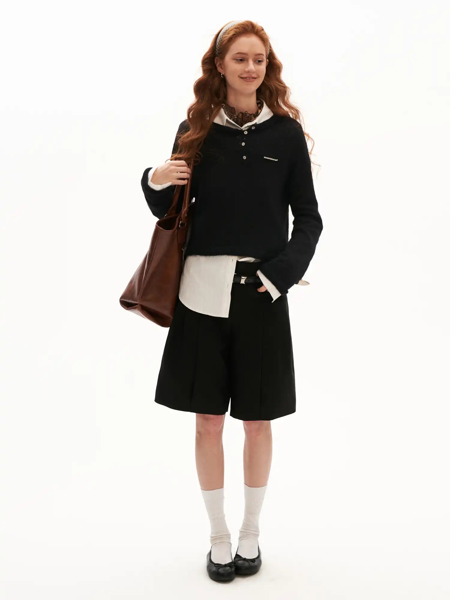 MAMC Tie Back Brushed Open Back Sweater | Canton Collective