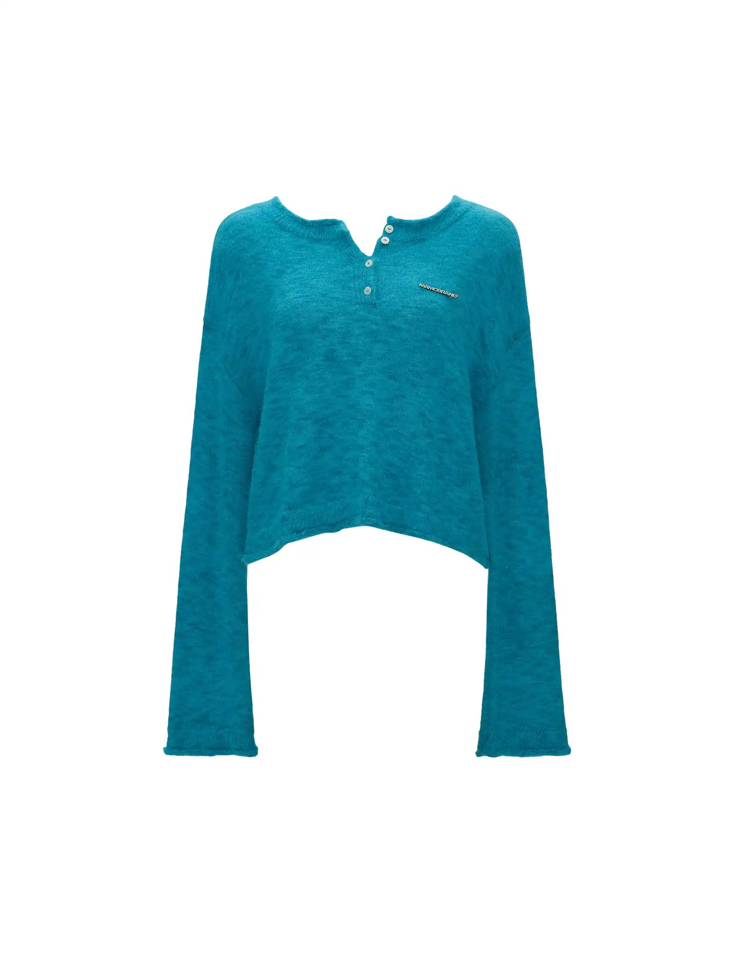 MAMC Tie Back Brushed Open Back Sweater | Canton Collective