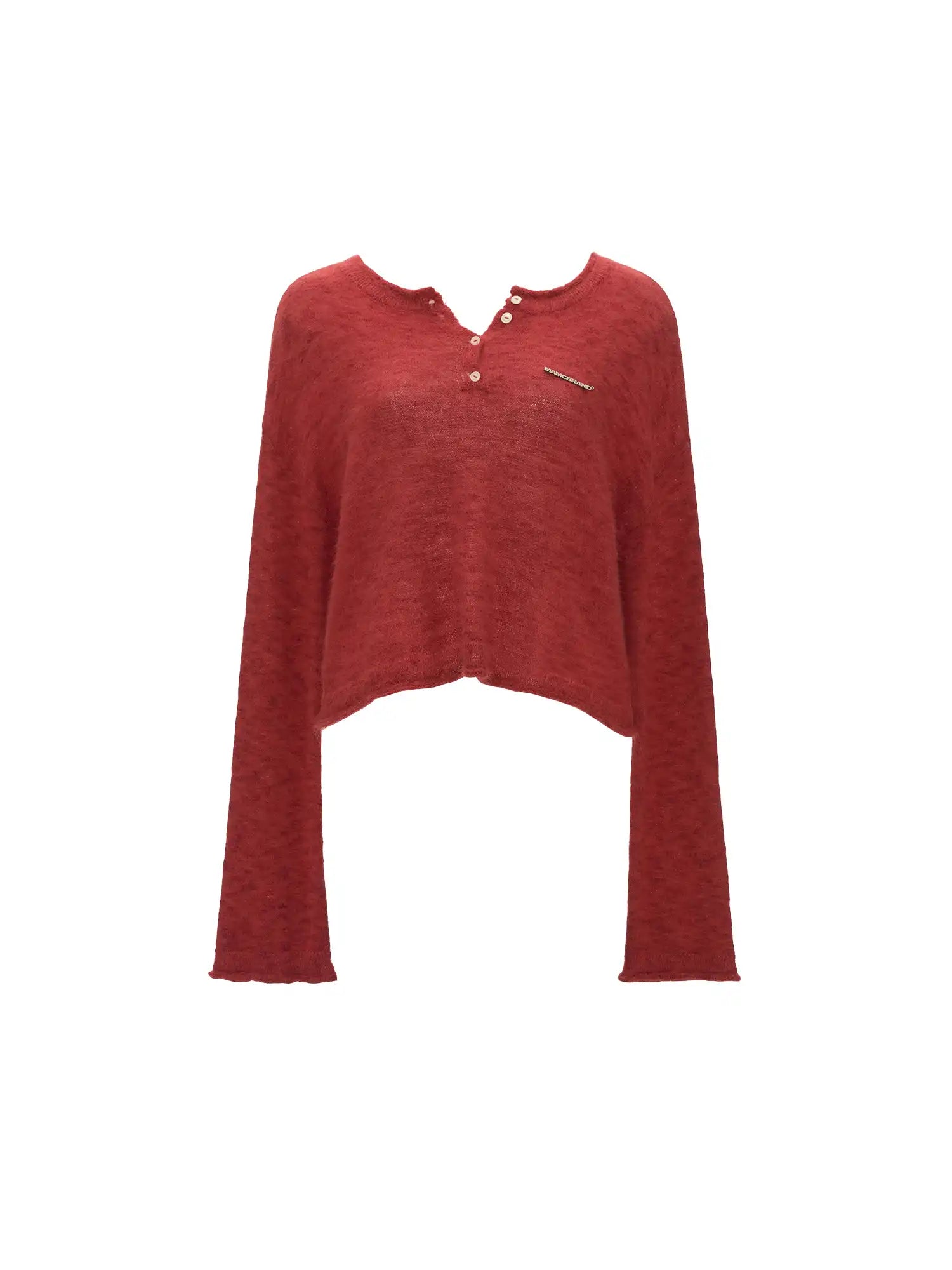 MAMC Tie Back Brushed Open Back Sweater | Canton Collective