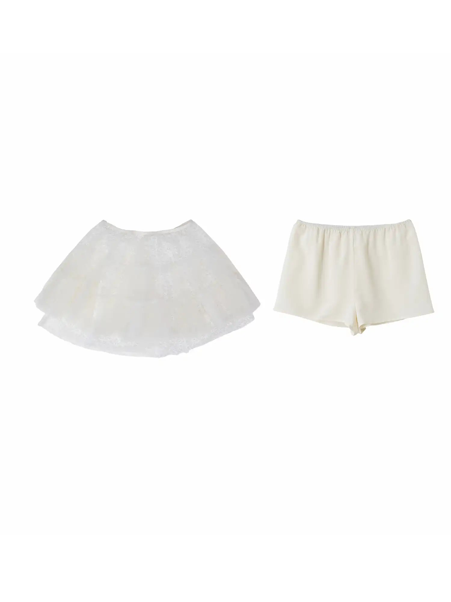 1Jinn Studio Tiered Tulle Lace Ruffle Mini Skirt | Canton Collective