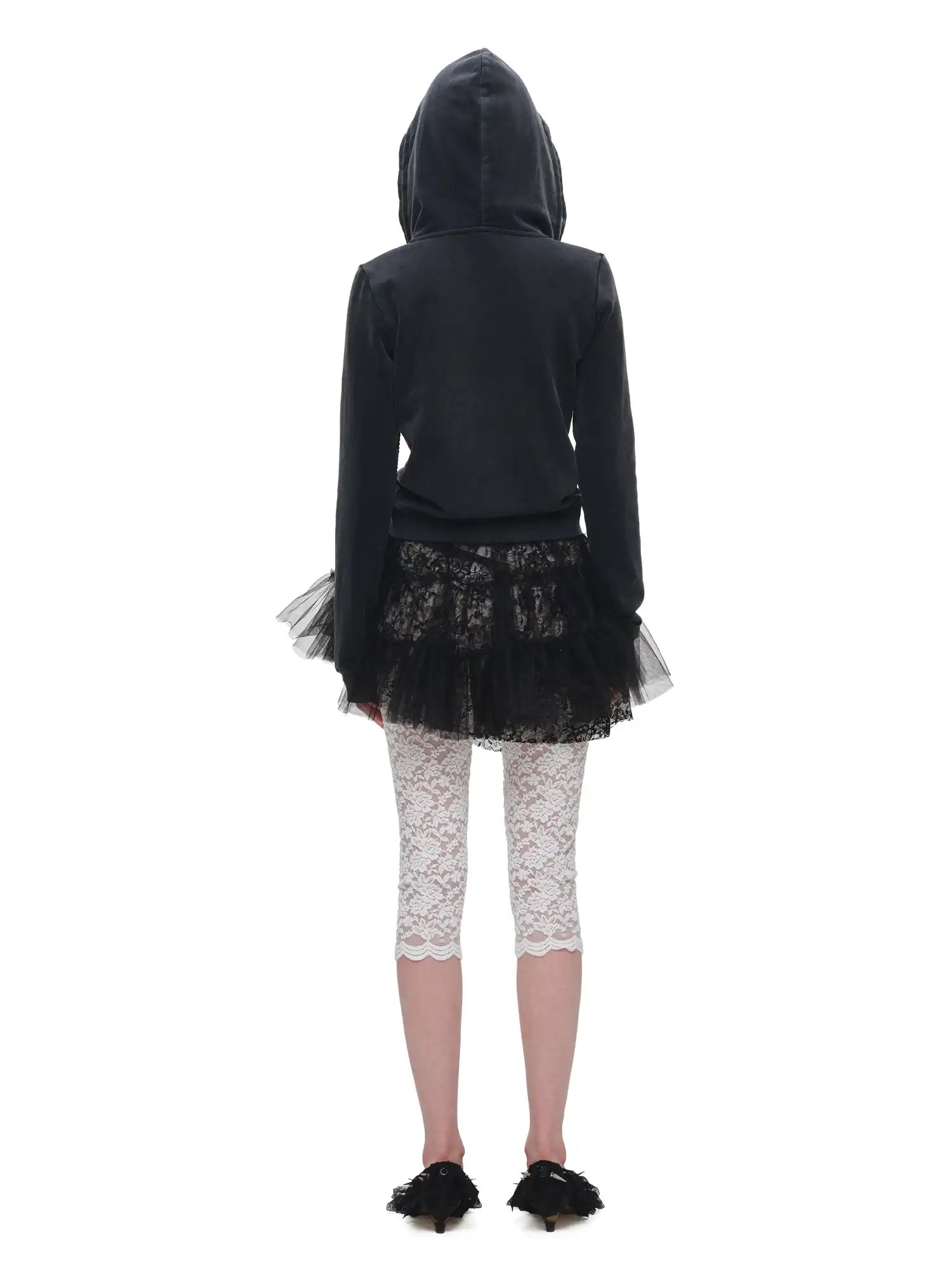 1Jinn Studio Tiered Tulle Lace Ruffle Mini Skirt | Canton Collective