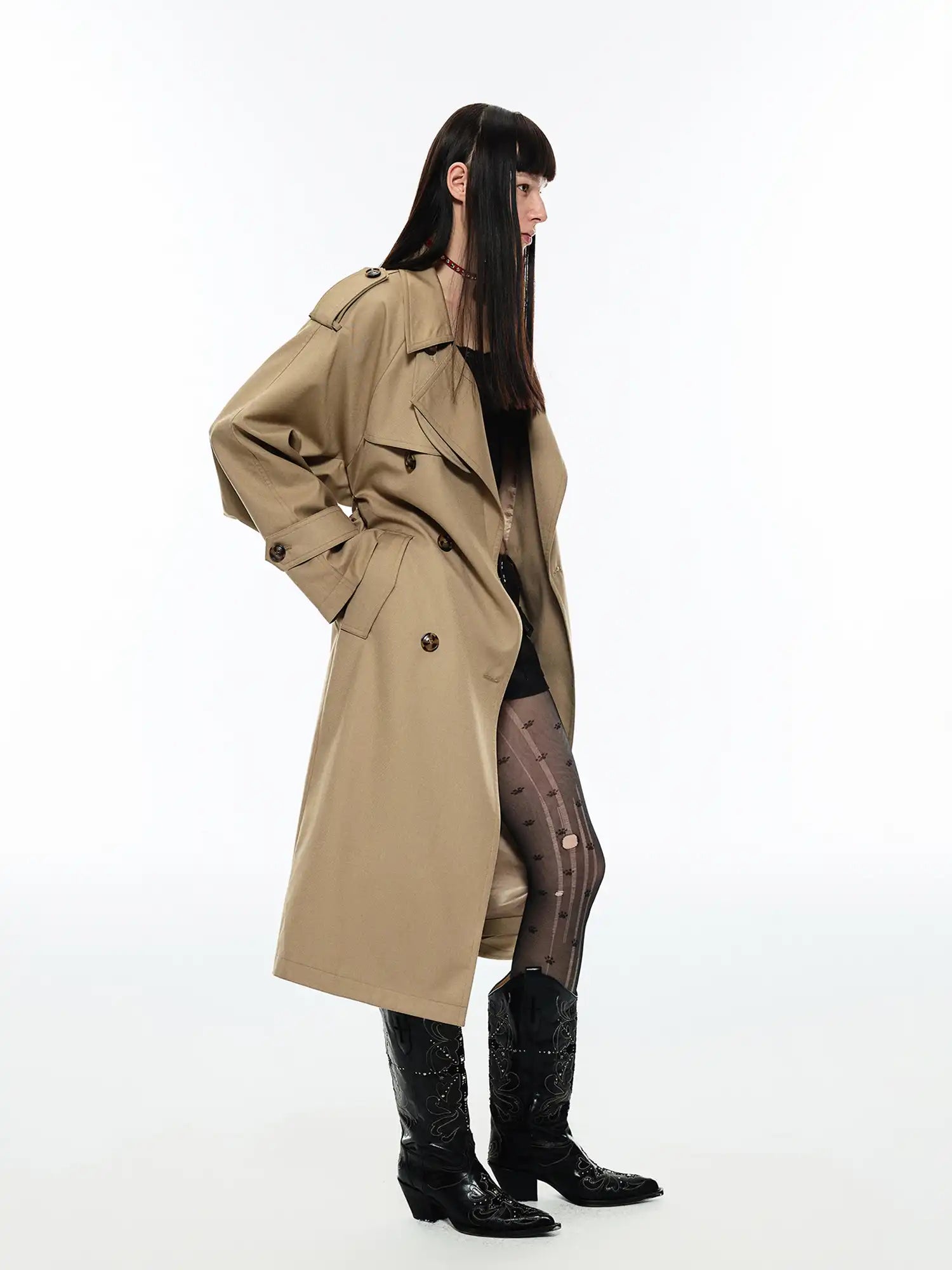 1Jinn Studio Timeless Belted Trench Coat | Canton Collective