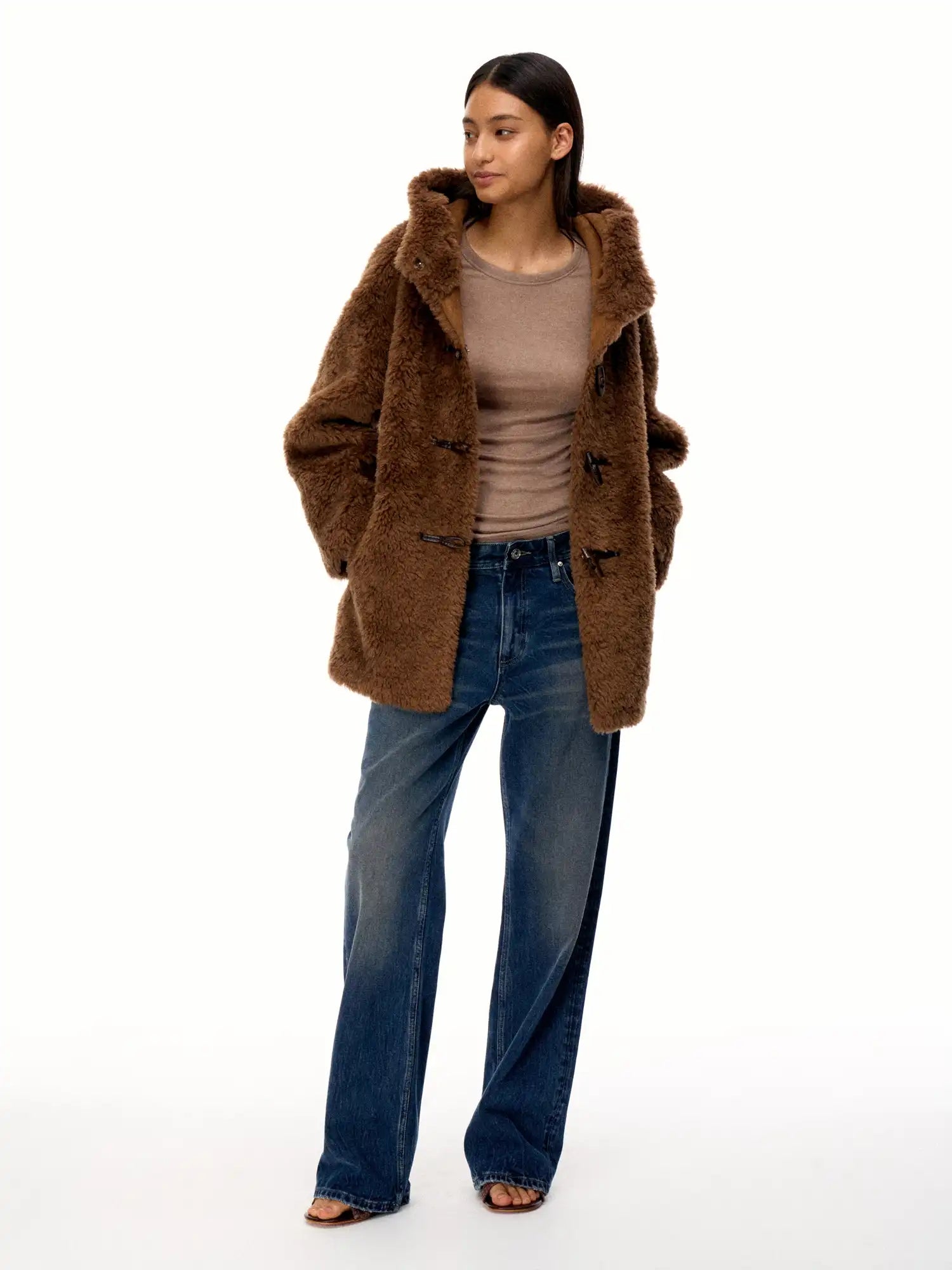 FirstFloor Toggle Button Lambswool Hooded Jacket | Canton Collective