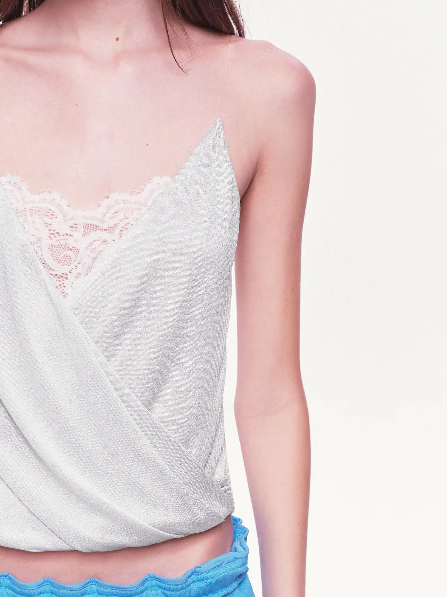 Ayo Transparent Straps Wrap Top | Canton Collective