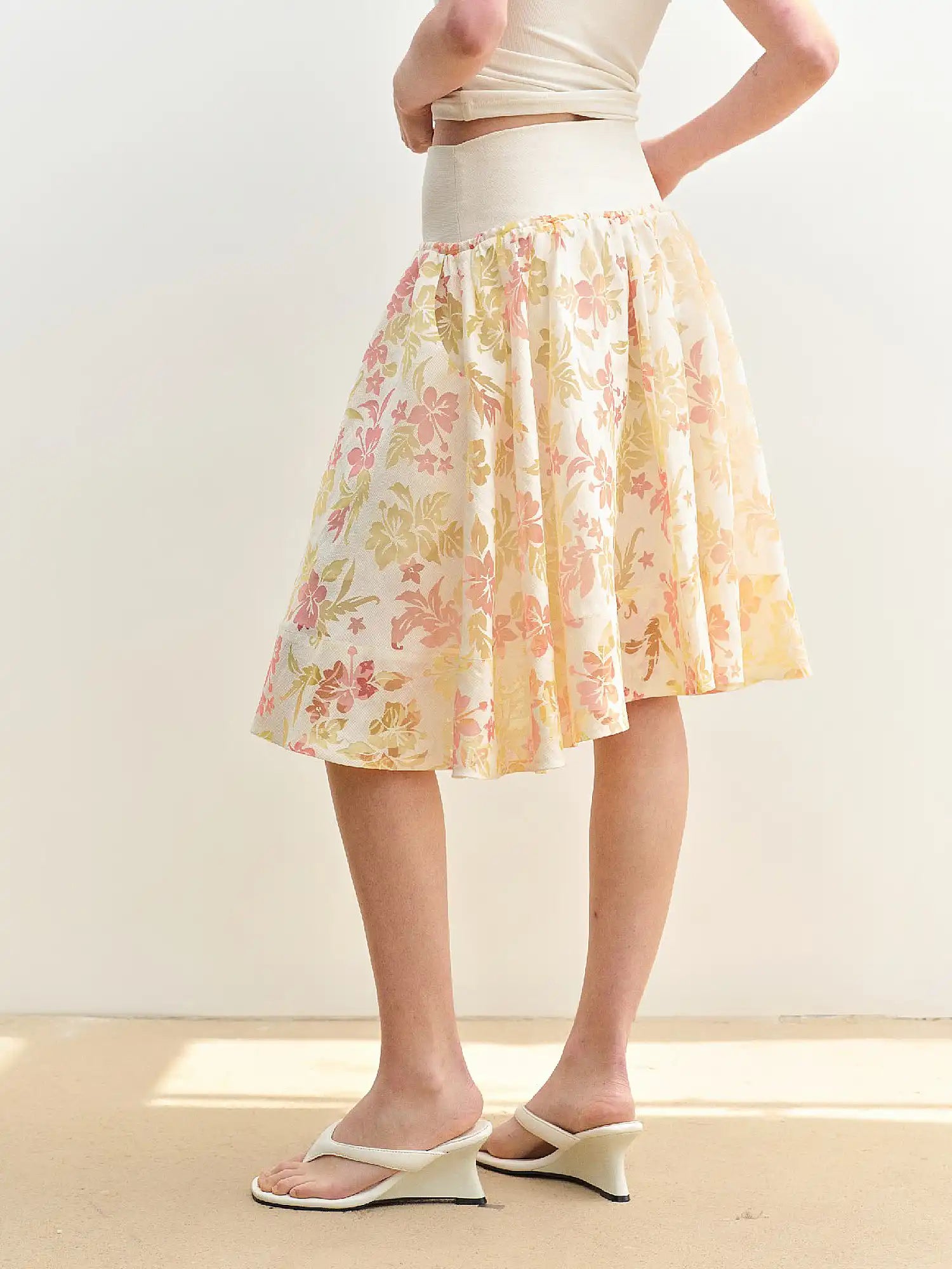 Muse Naps Tropical Floral High Waisted Mini Skirt | Canton Collective