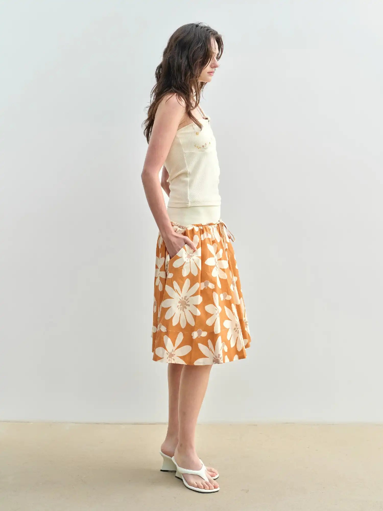 Muse Naps Tropical Floral High Waisted Mini Skirt | Canton Collective