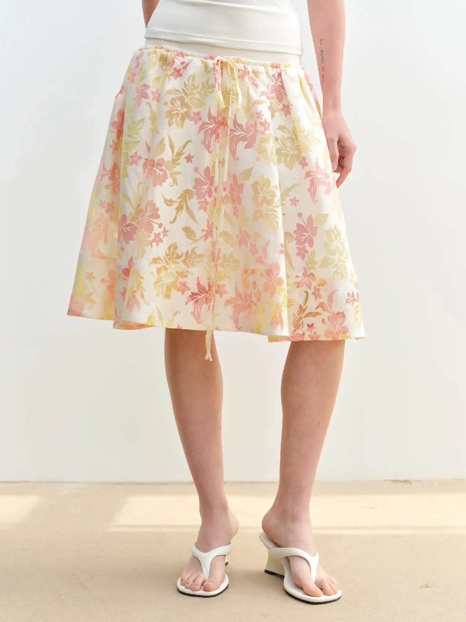 Muse Naps Tropical Floral High Waisted Mini Skirt | Canton Collective