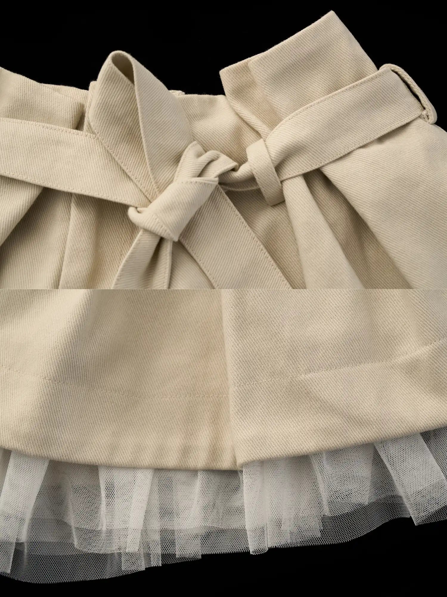 MAMC Tulle Tiered Pleated Mini Skirt | Canton Collective