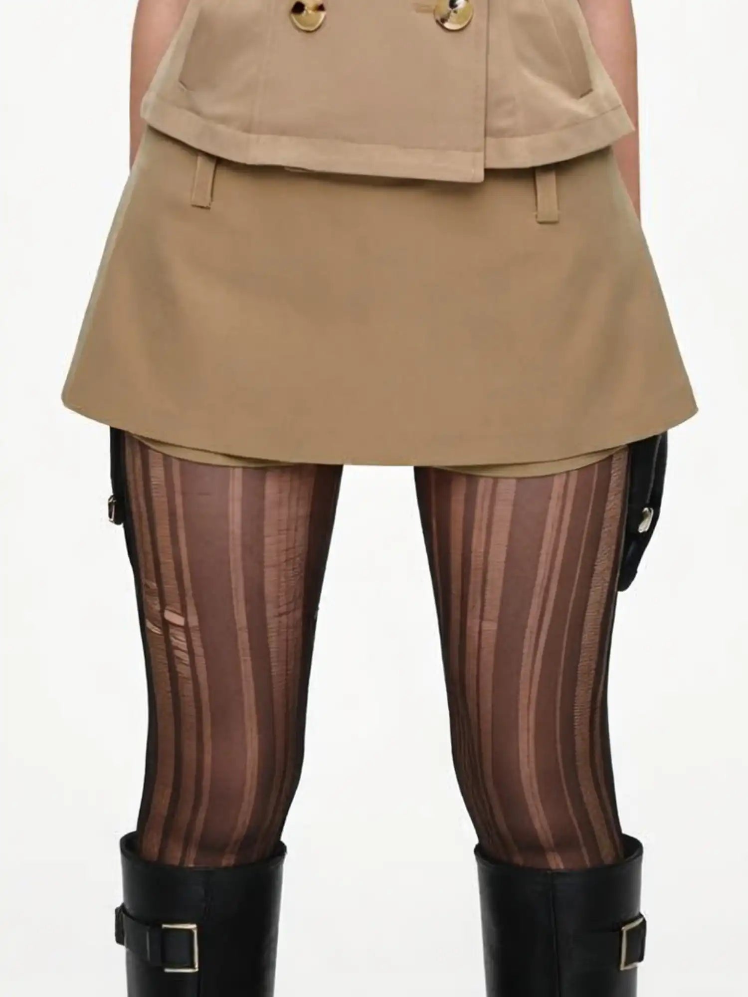 1Jinn Studio Twill Low Rise Trench Mini Skirt | Canton Collective