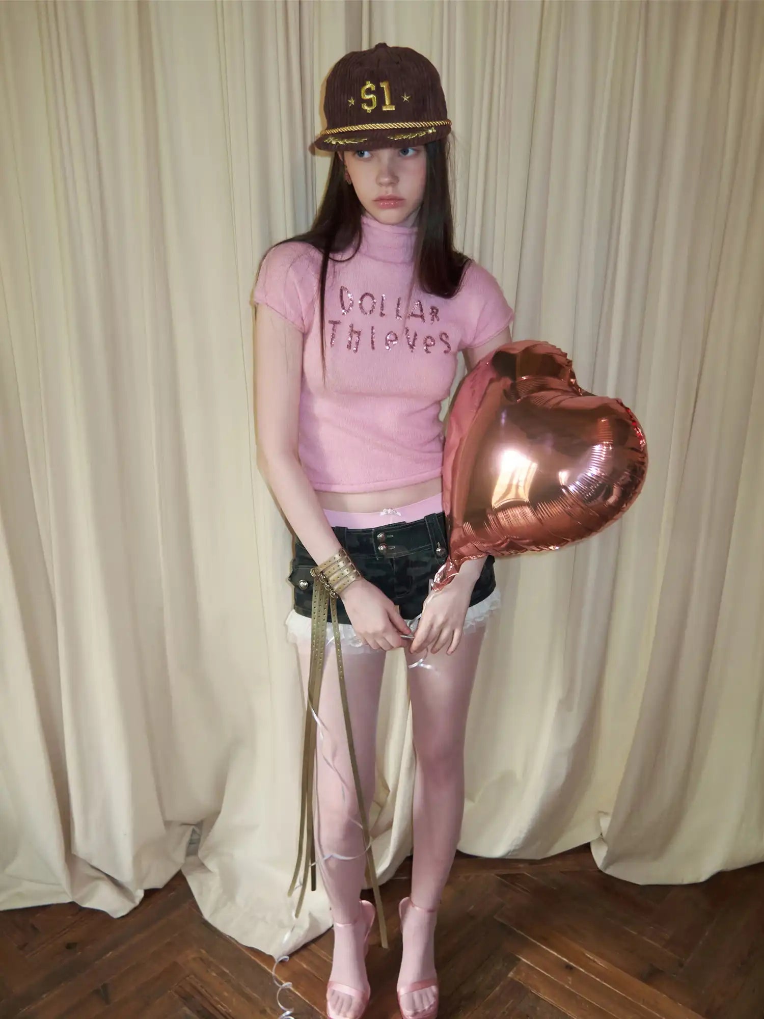 1Jinn Studio Valentine Sequin Short Sleeve Sweater Top | Canton Collective